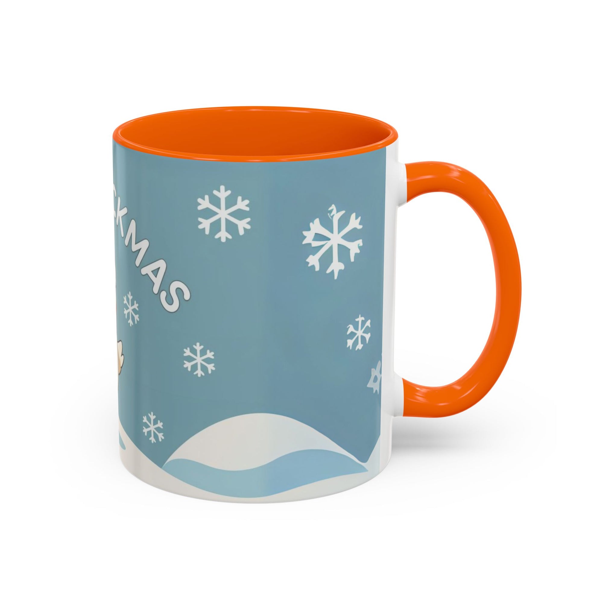 Merry Chickmas Christmas Chicken Accent Coffee Mug - Cute Holiday Gift, Festive Drinkware, Winter Celebration, Merry Chickmas, Funny Holiday Gift for Chicken Moms