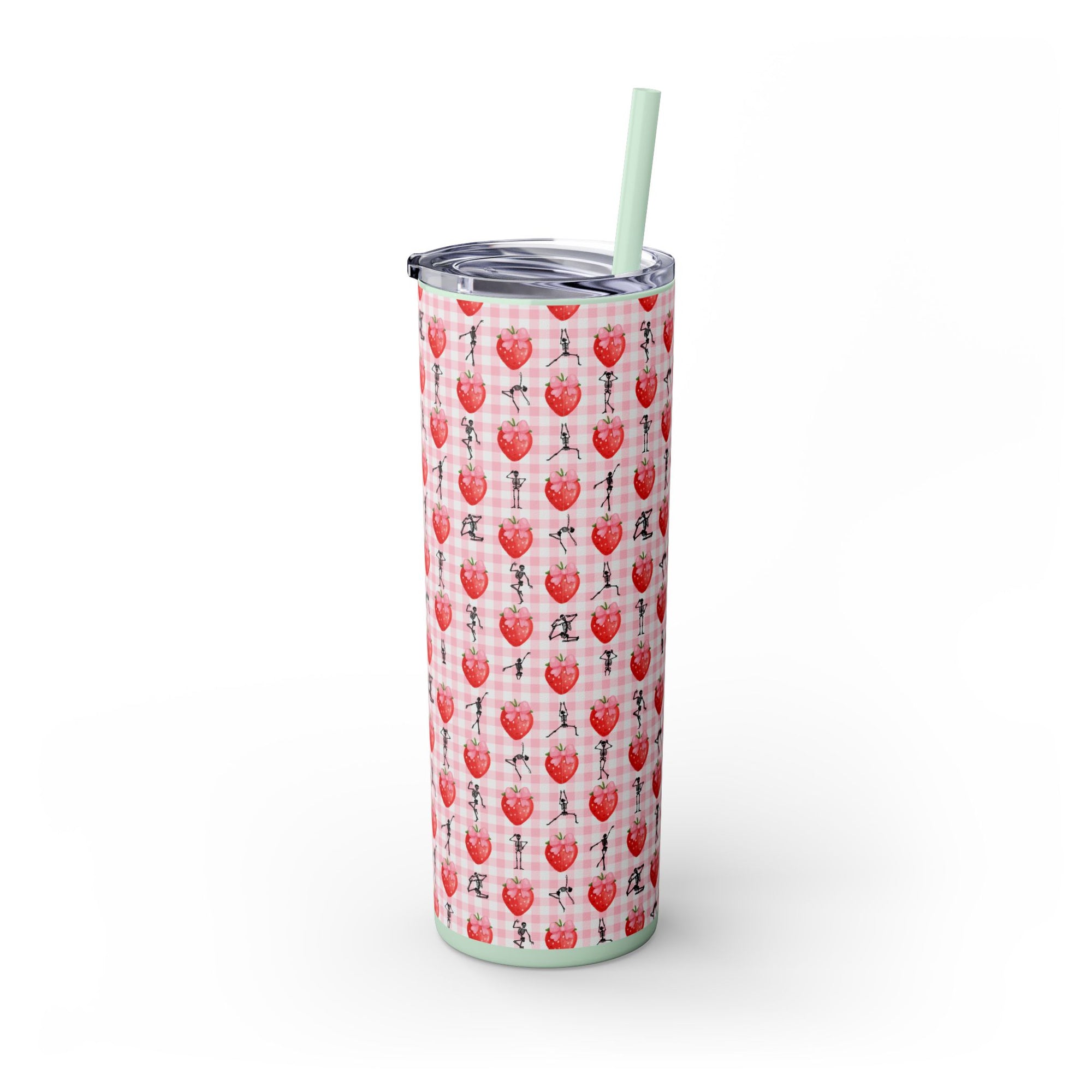Charming Holiday Skinny Tumbler with Straw, 20oz - Perfect Gift for Parties, Home Use, Outdoor Events, Summer Picnics, or Seasonal [...]