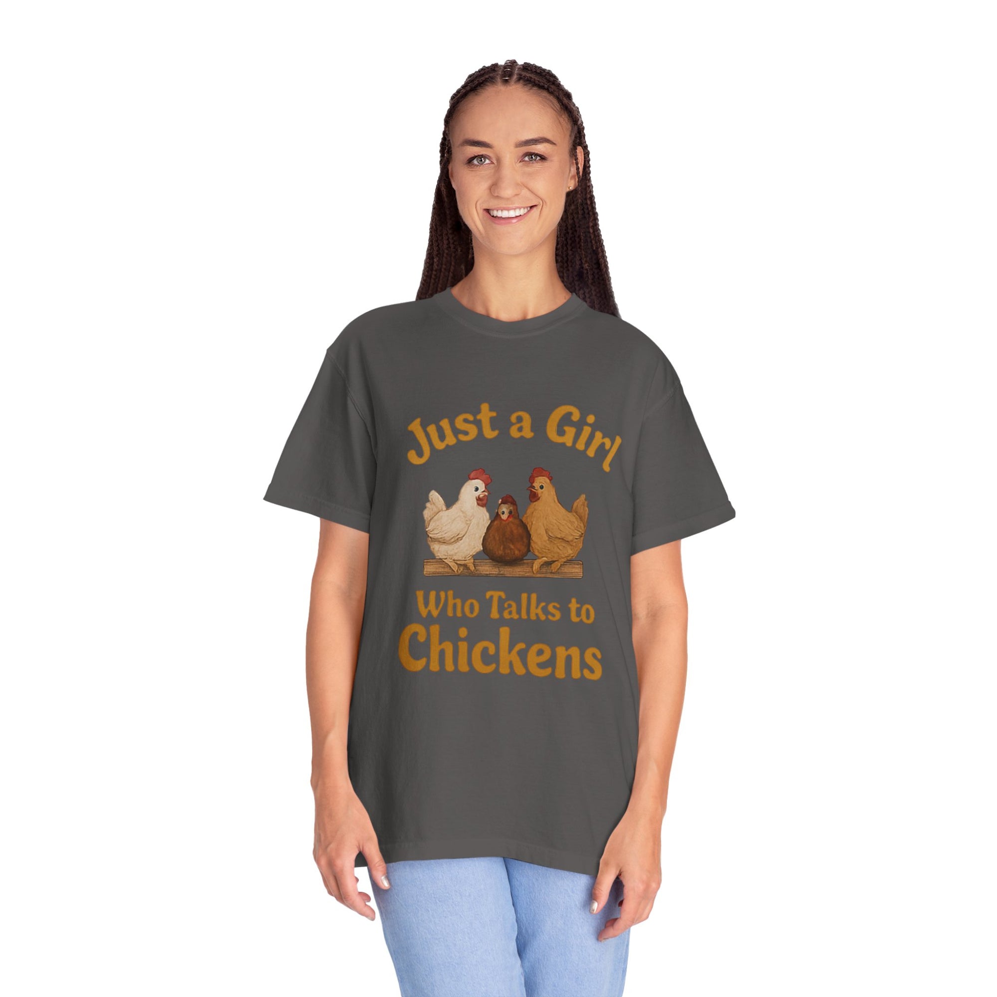 Just a Girl Who Talks to Chickens T-shirt | Fun Farm Tee, Gift for Chicken Lovers, Unisex Casual Wear, Quirky Animal Apparel, Country [...]