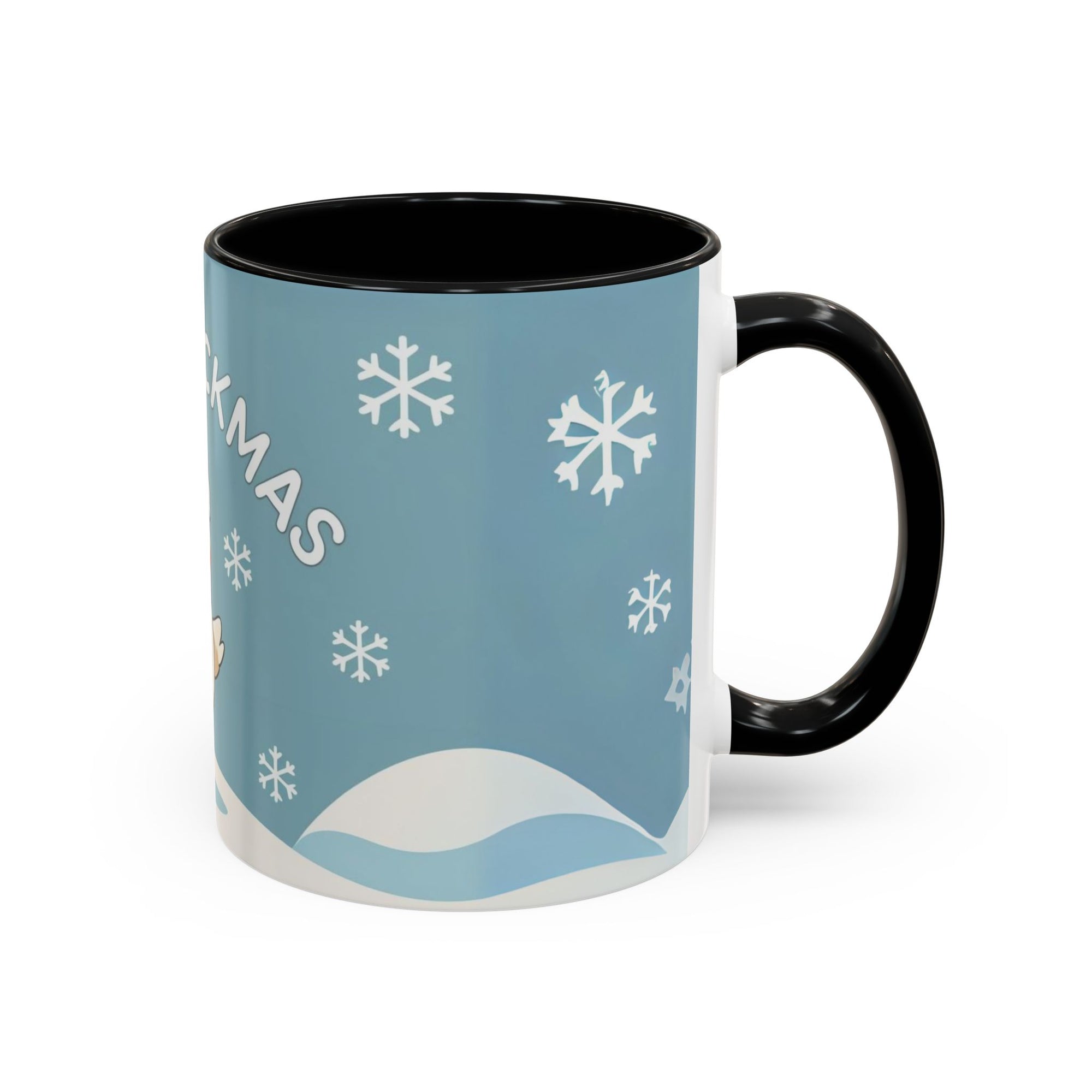 Merry Chickmas Christmas Chicken Accent Coffee Mug - Cute Holiday Gift, Festive Drinkware, Winter Celebration, Merry Chickmas, Funny Holiday Gift for Chicken Moms