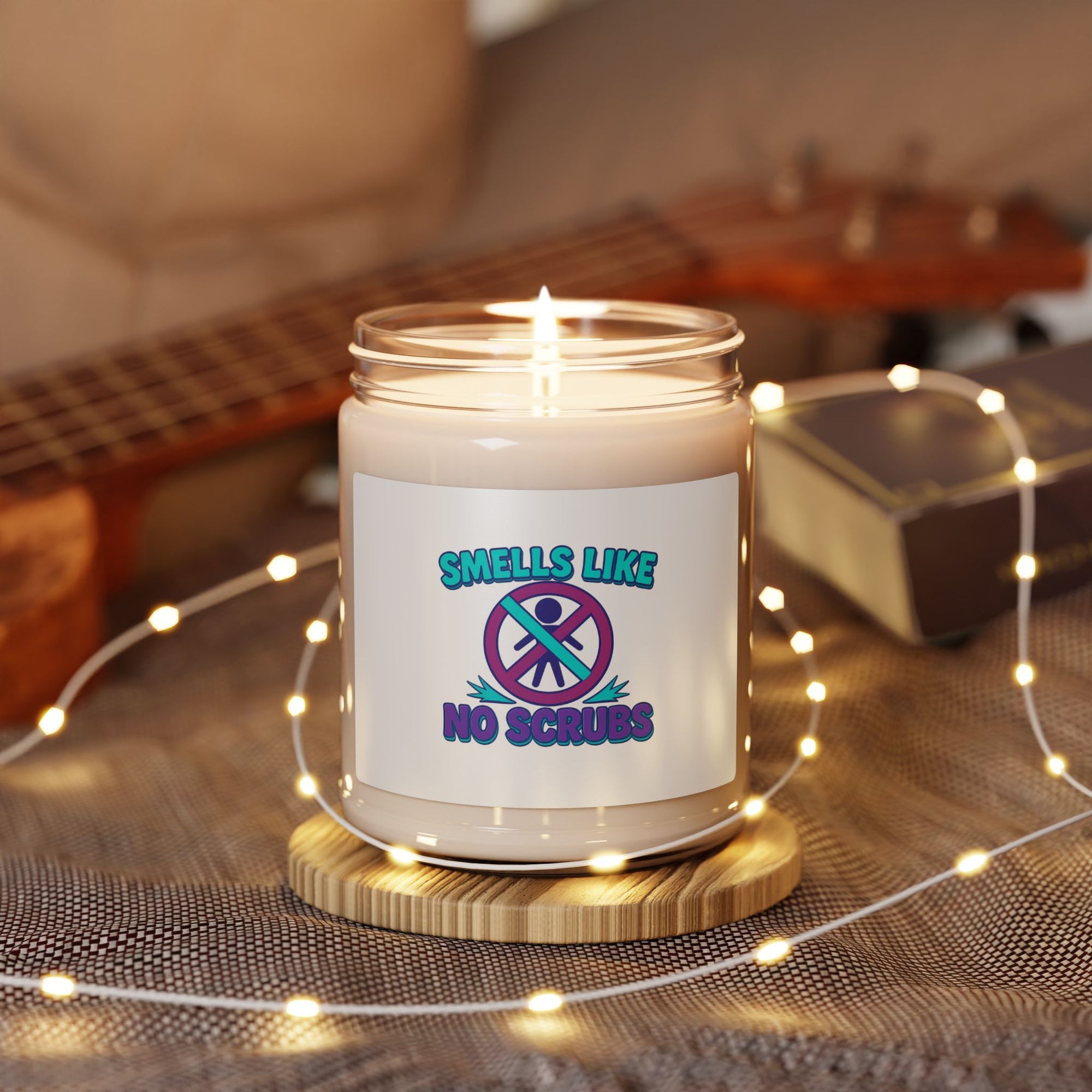 Smells Like No Scrubs Soy Candle | 90s Nostalgia Gift | TLC Inspired Candle | Retro Funny Candle for Music Lovers