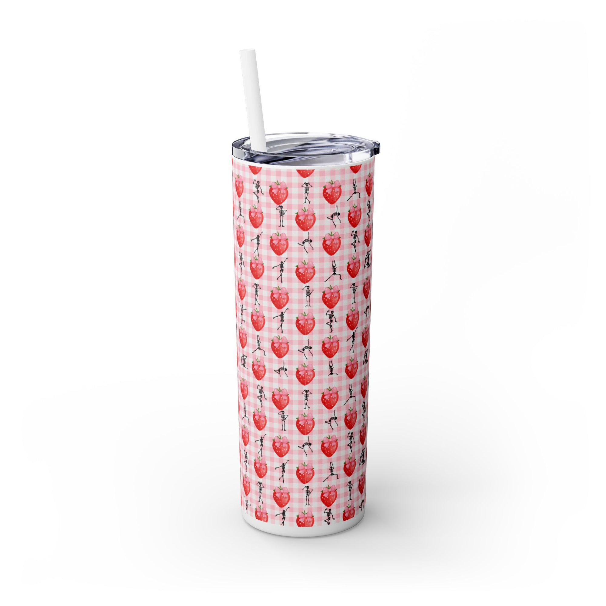 Charming Holiday Skinny Tumbler with Straw, 20oz - Perfect Gift for Parties, Home Use, Outdoor Events, Summer Picnics, or Seasonal [...]