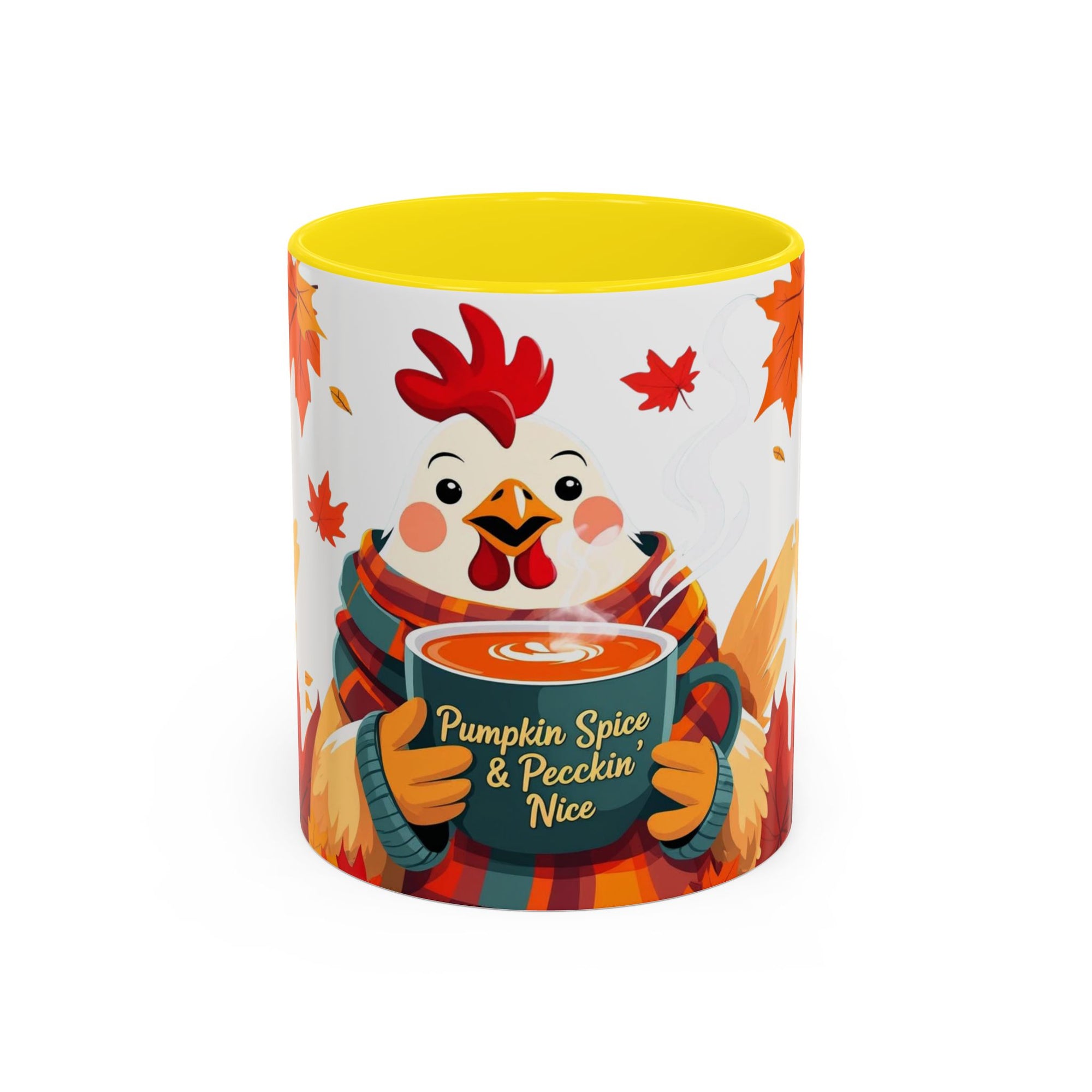 Pumpkin Spice & Peckin’ Nice Mug – Funny Chicken Coffee Cup – Fall Farmhouse Gift for Chicken Lovers Autumn Chicken Coffee Mug, Cute Fall Cup, Pumpkin Spice, Thanksgiving Gift, Farmhouse Decor, Cozy Vibes