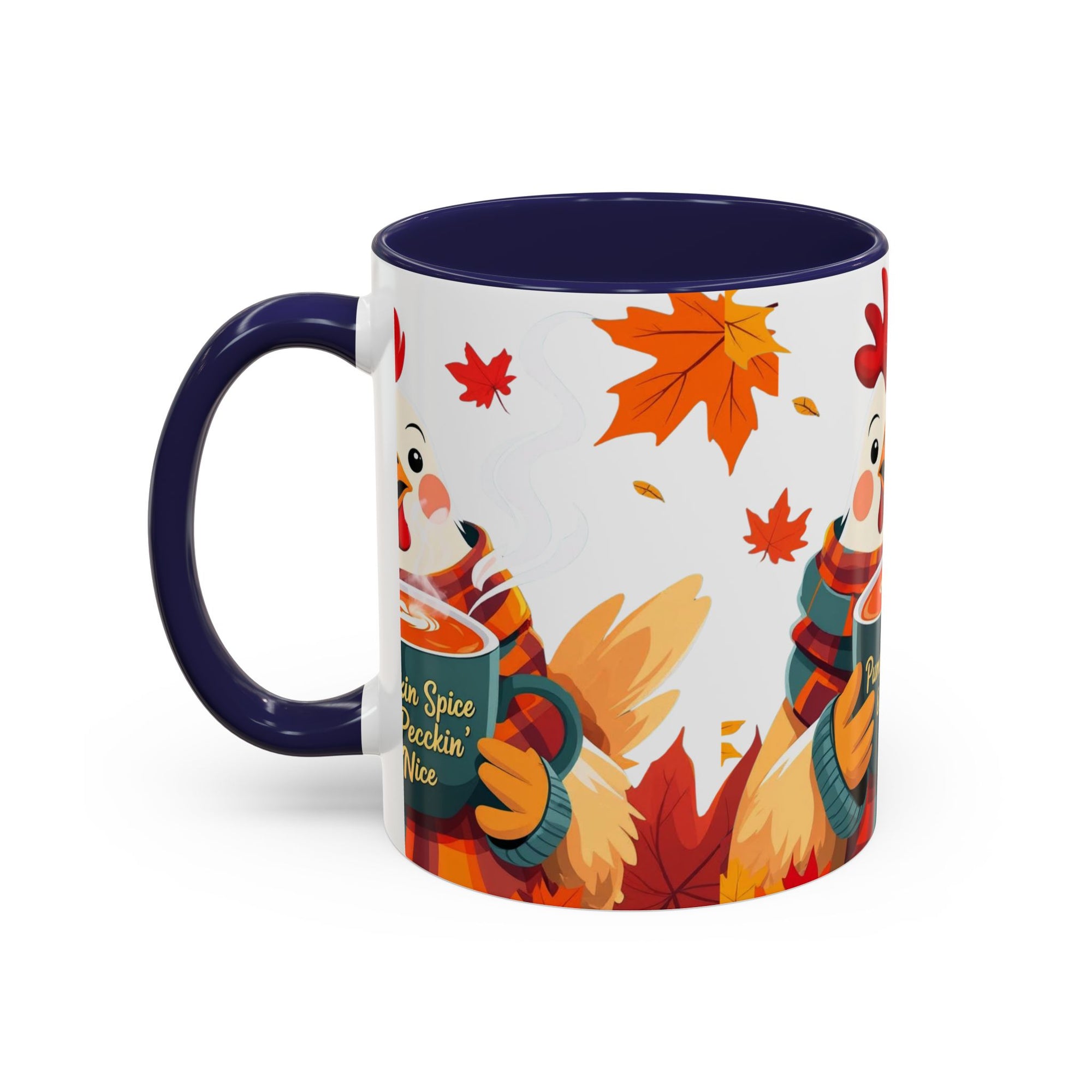 Pumpkin Spice & Peckin’ Nice Mug – Funny Chicken Coffee Cup – Fall Farmhouse Gift for Chicken Lovers Autumn Chicken Coffee Mug, Cute Fall Cup, Pumpkin Spice, Thanksgiving Gift, Farmhouse Decor, Cozy Vibes