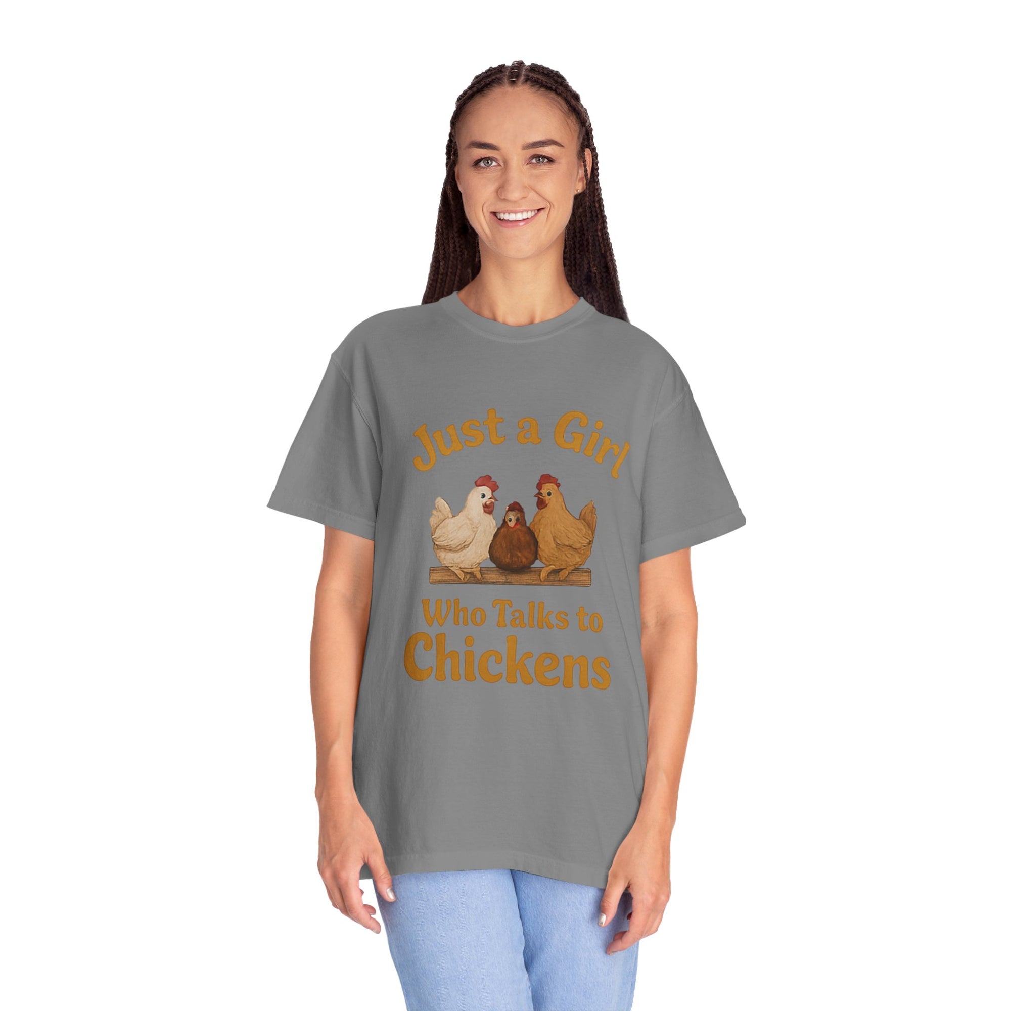 Just a Girl Who Talks to Chickens T-shirt | Fun Farm Tee, Gift for Chicken Lovers, Unisex Casual Wear, Quirky Animal Apparel, Country [...]