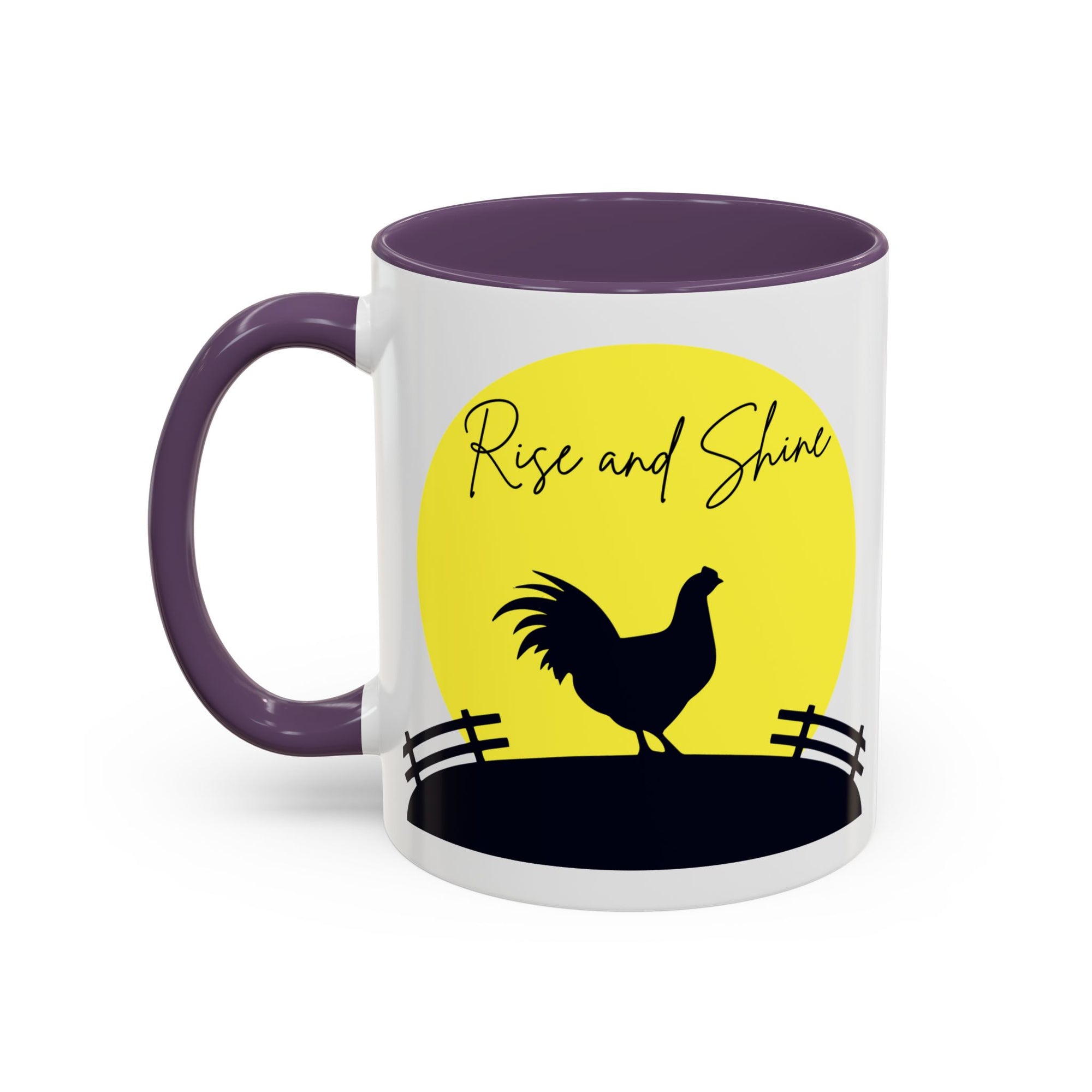Rise and Shine Rooster Mug – Farmhouse Coffee Cup – Chicken Lover Gift – Country Kitchen Decor – Morning Coffee Tea Mug