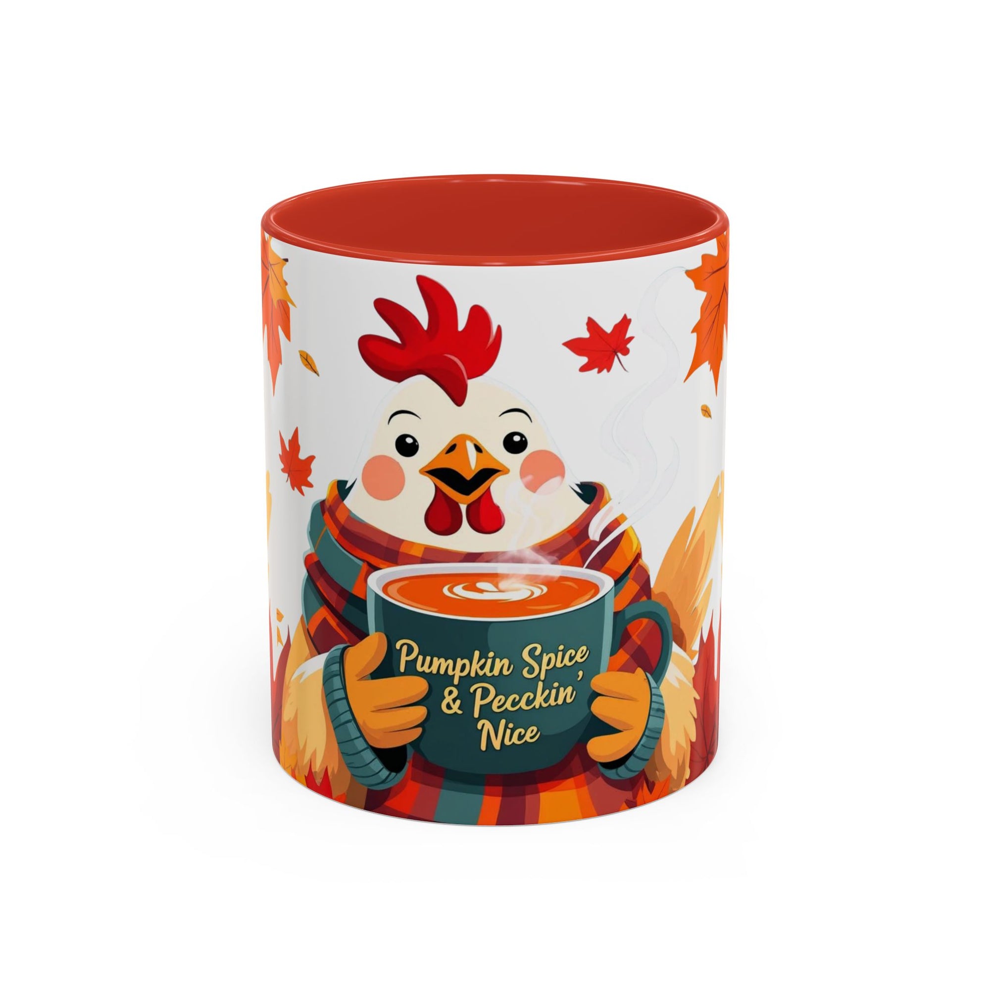 Pumpkin Spice & Peckin’ Nice Mug – Funny Chicken Coffee Cup – Fall Farmhouse Gift for Chicken Lovers Autumn Chicken Coffee Mug, Cute Fall Cup, Pumpkin Spice, Thanksgiving Gift, Farmhouse Decor, Cozy Vibes