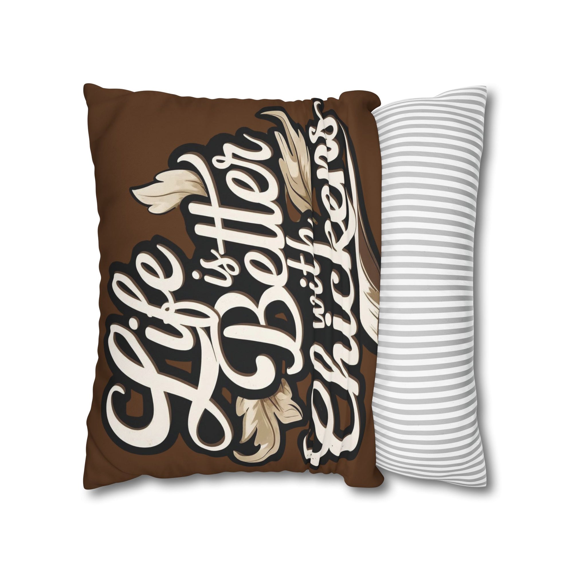 Life is Better with Chickens Pillow Cover – Rustic Farmhouse Chicken Decor – Gift for Chicken Lovers Cozy Chicken Lover Pillowcase - Farmhouse Decor, Gift for Poultry Enthusiasts, Home Accent, Chickens Pillow Cover, Country Style