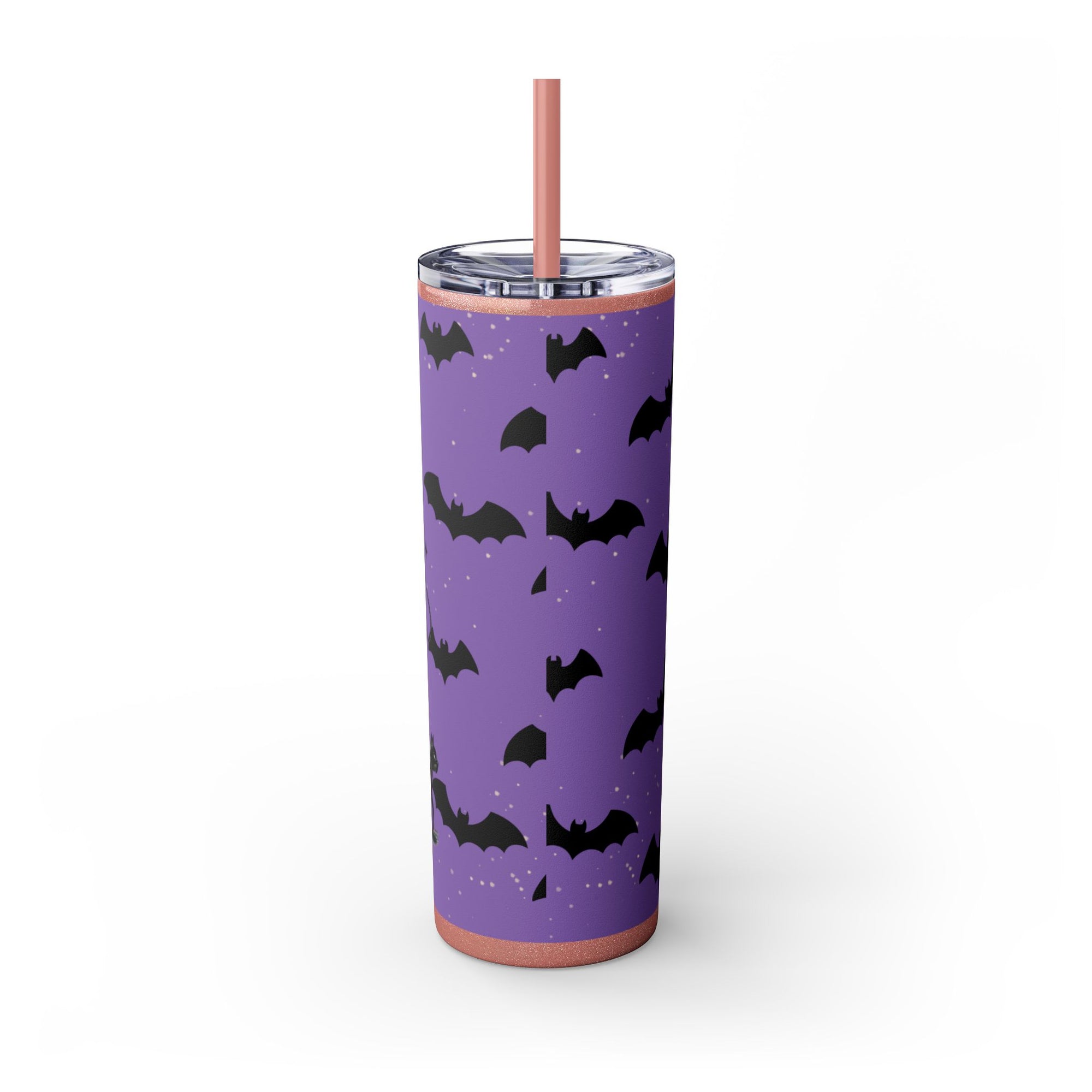 Halloween-Themed Skinny Tumbler with Straw, 20oz | Perfect for Spooky Parties, Trick or Treating, Gifting, or Everyday Use