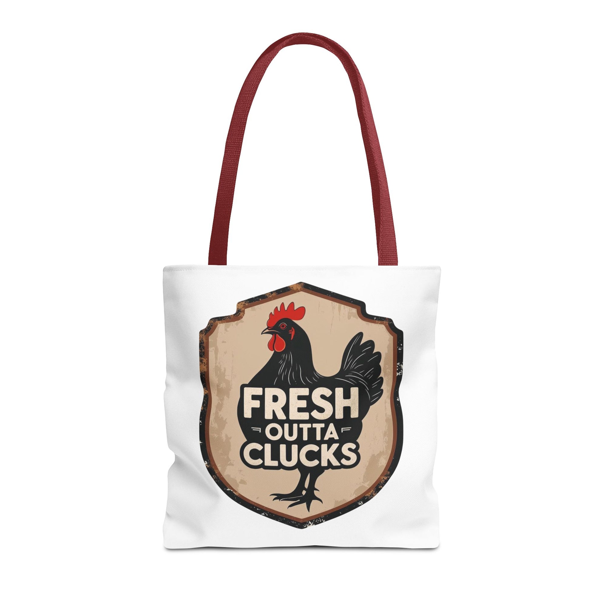 Fresh Outta Clucks Chicken Tote Bag – Funny Farmhouse Market Bag – Gift for Chicken Moms