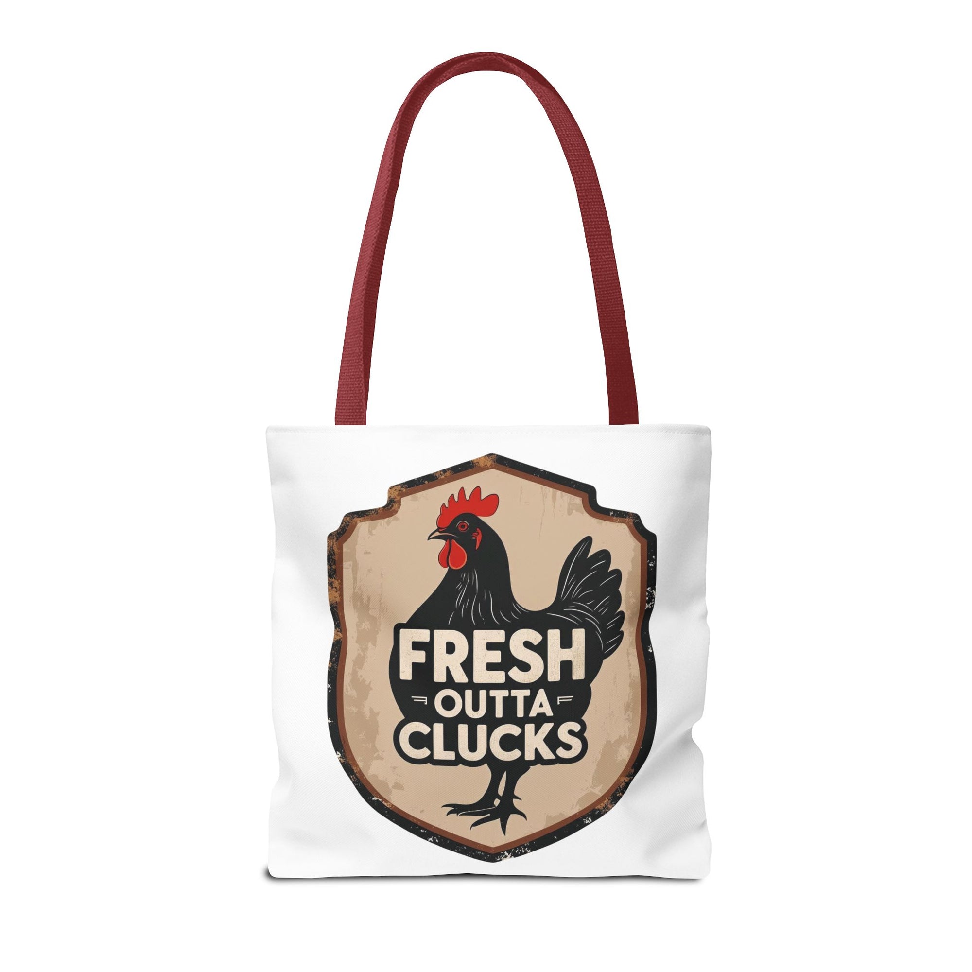 Fresh Outta Clucks Chicken Tote Bag – Funny Farmhouse Market Bag – Gift for Chicken Moms