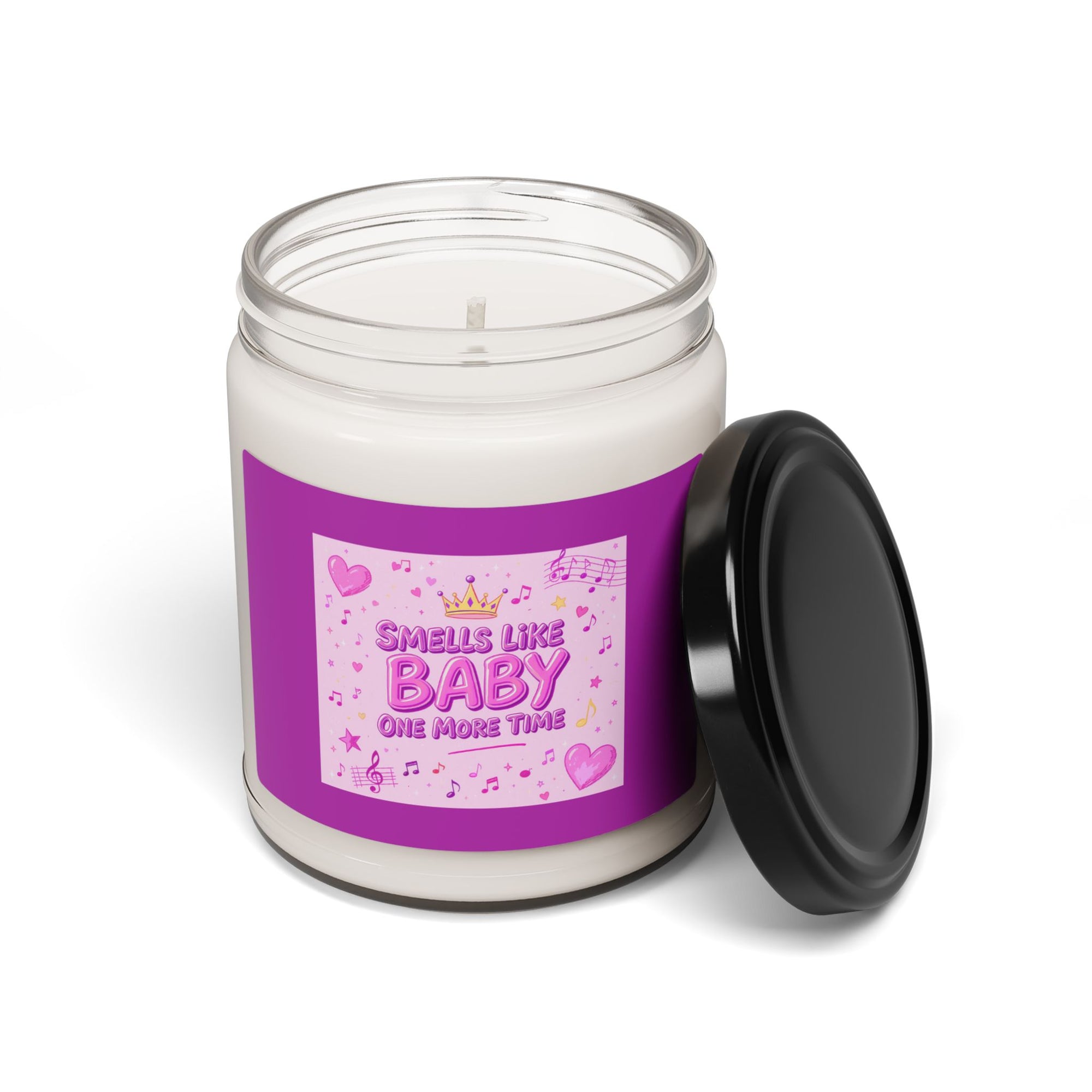 Smells Like Baby One More Time Soy Candle | 90s Nostalgia Gift | Britney Spears Inspired Candle | Retro Funny Candle for Music Lovers