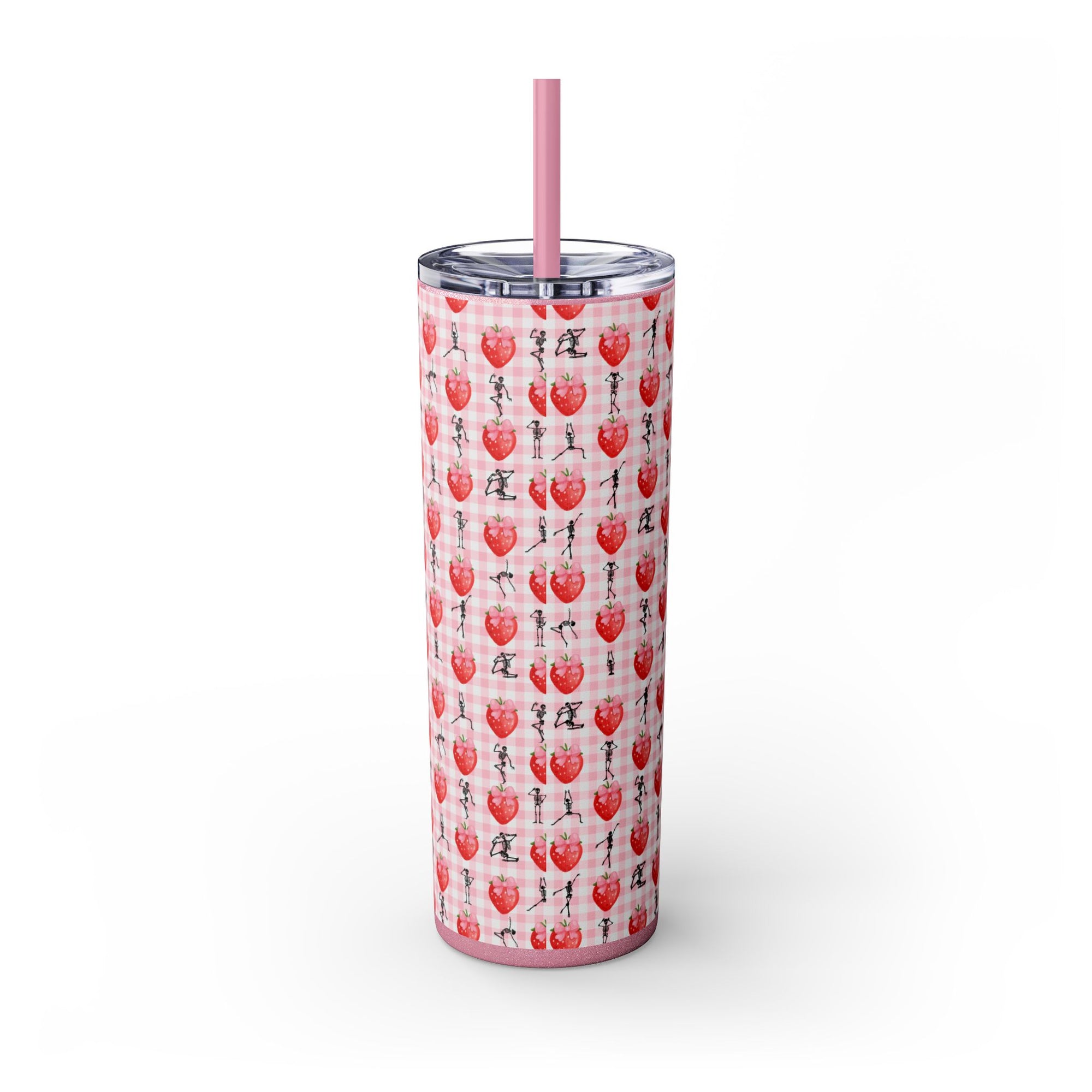 Charming Holiday Skinny Tumbler with Straw, 20oz - Perfect Gift for Parties, Home Use, Outdoor Events, Summer Picnics, or Seasonal [...]