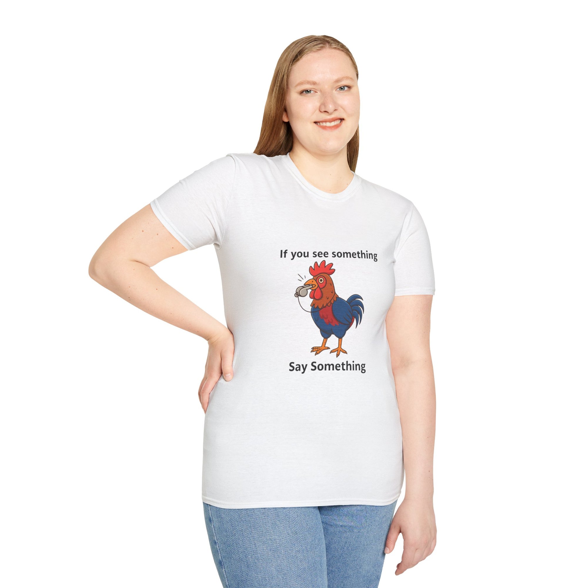 Funny Whistleblower Chicken Shirt – Farm Animal Humor Tee, Gift for Chicken Lovers, Backyard Farm Life