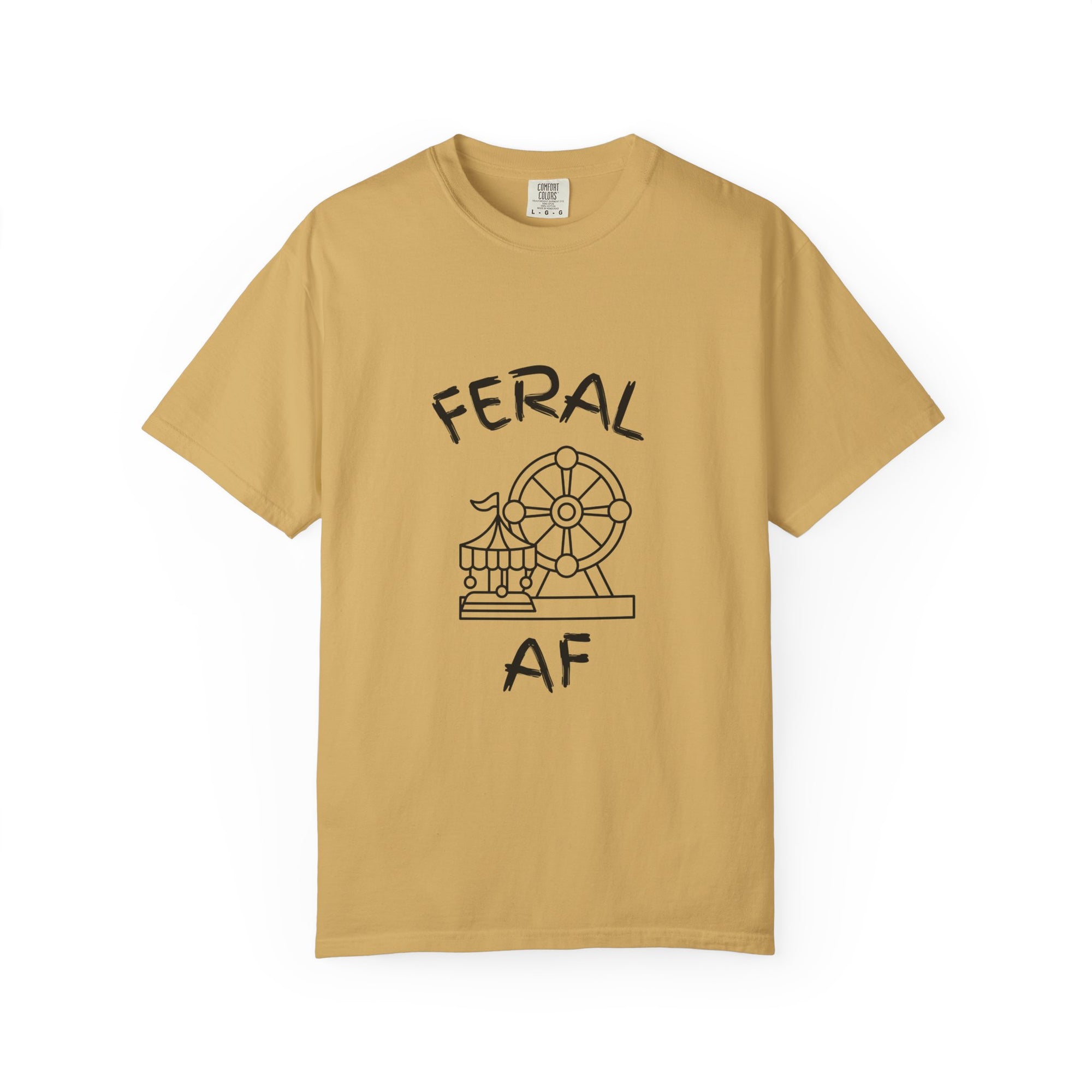 Carnival Feral AF T-Shirt for Wild Spirits, Unisex Graphic Tee, Gift for Animal Lovers, Nature Enthusiast Apparel, Casual Everyday Wear