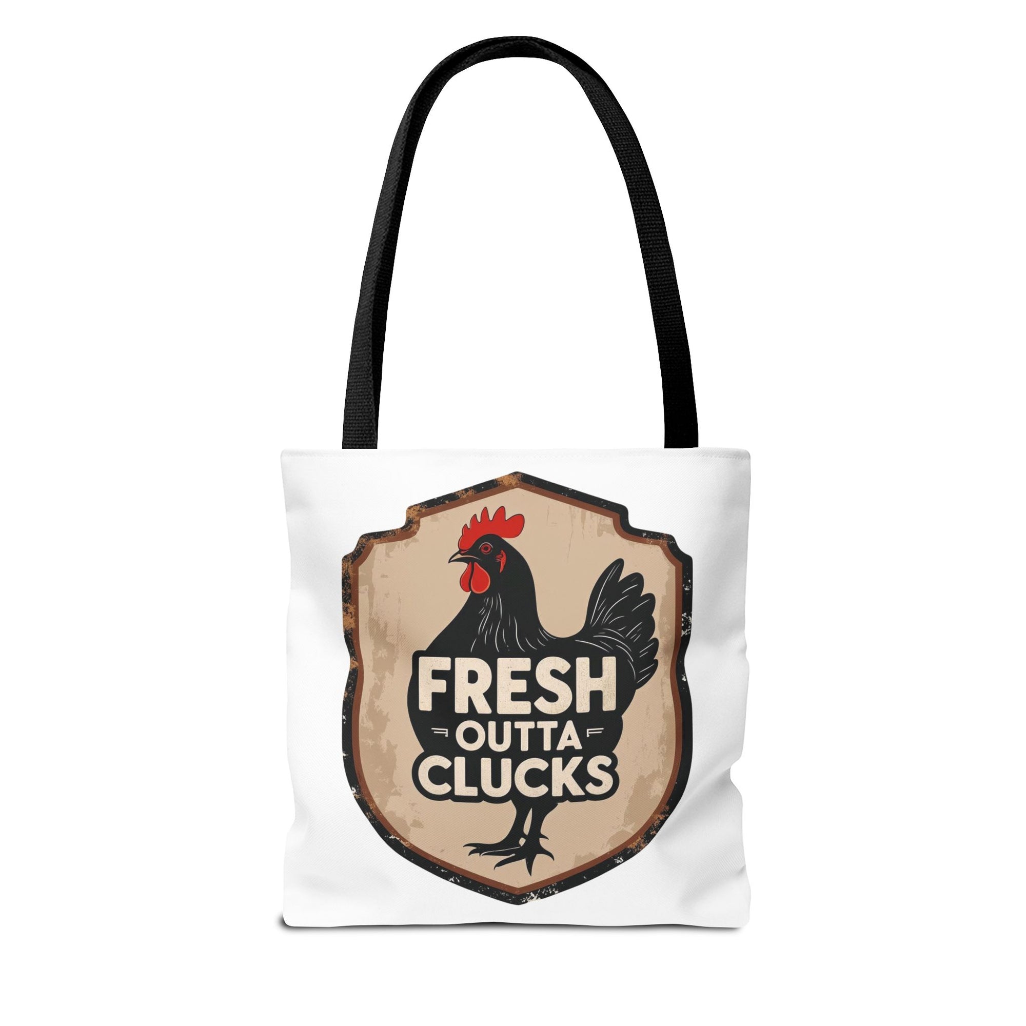 Fresh Outta Clucks Chicken Tote Bag – Funny Farmhouse Market Bag – Gift for Chicken Moms