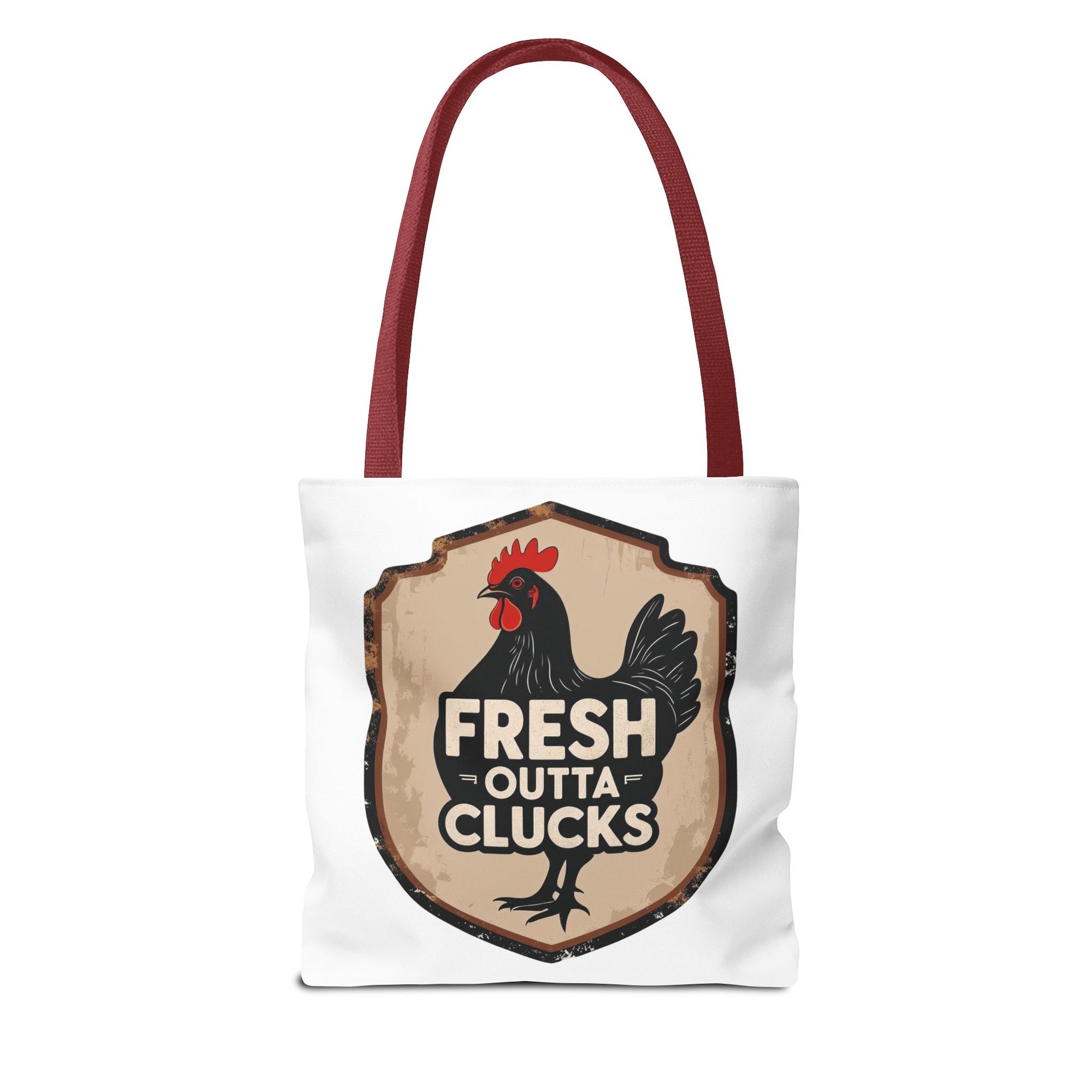 Fresh Outta Clucks Chicken Tote Bag – Funny Farmhouse Market Bag – Gift for Chicken Moms