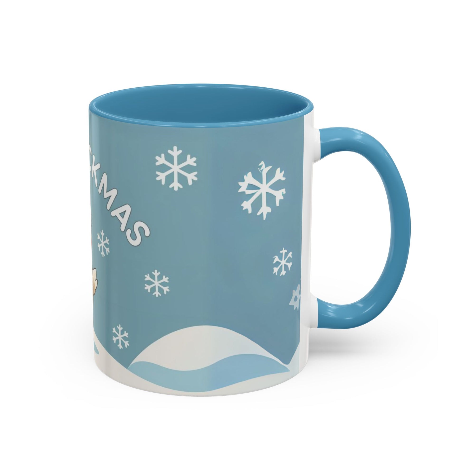 Merry Chickmas Christmas Chicken Accent Coffee Mug - Cute Holiday Gift, Festive Drinkware, Winter Celebration, Merry Chickmas, Funny Holiday Gift for Chicken Moms