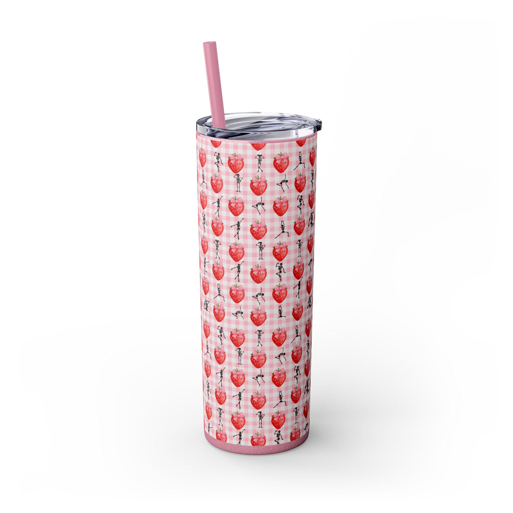 Charming Holiday Skinny Tumbler with Straw, 20oz - Perfect Gift for Parties, Home Use, Outdoor Events, Summer Picnics, or Seasonal [...]