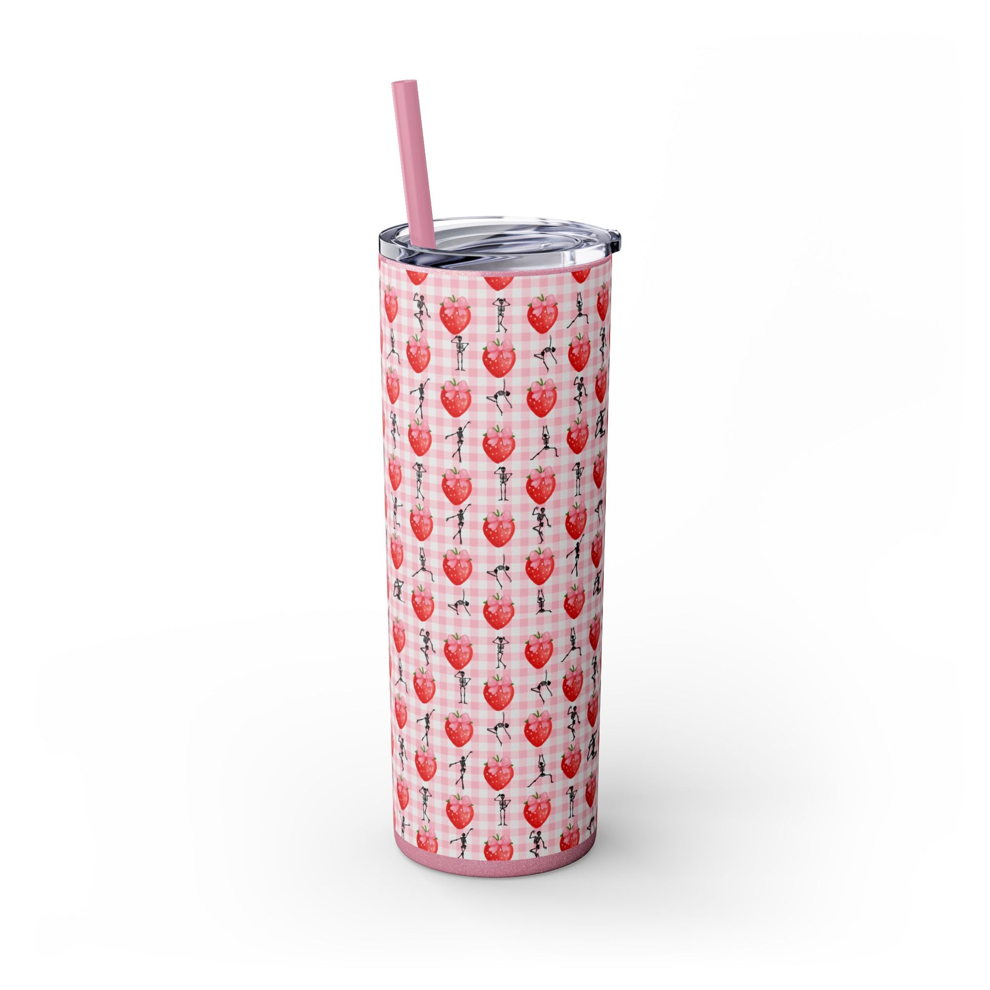 Charming Holiday Skinny Tumbler with Straw, 20oz - Perfect Gift for Parties, Home Use, Outdoor Events, Summer Picnics, or Seasonal [...]