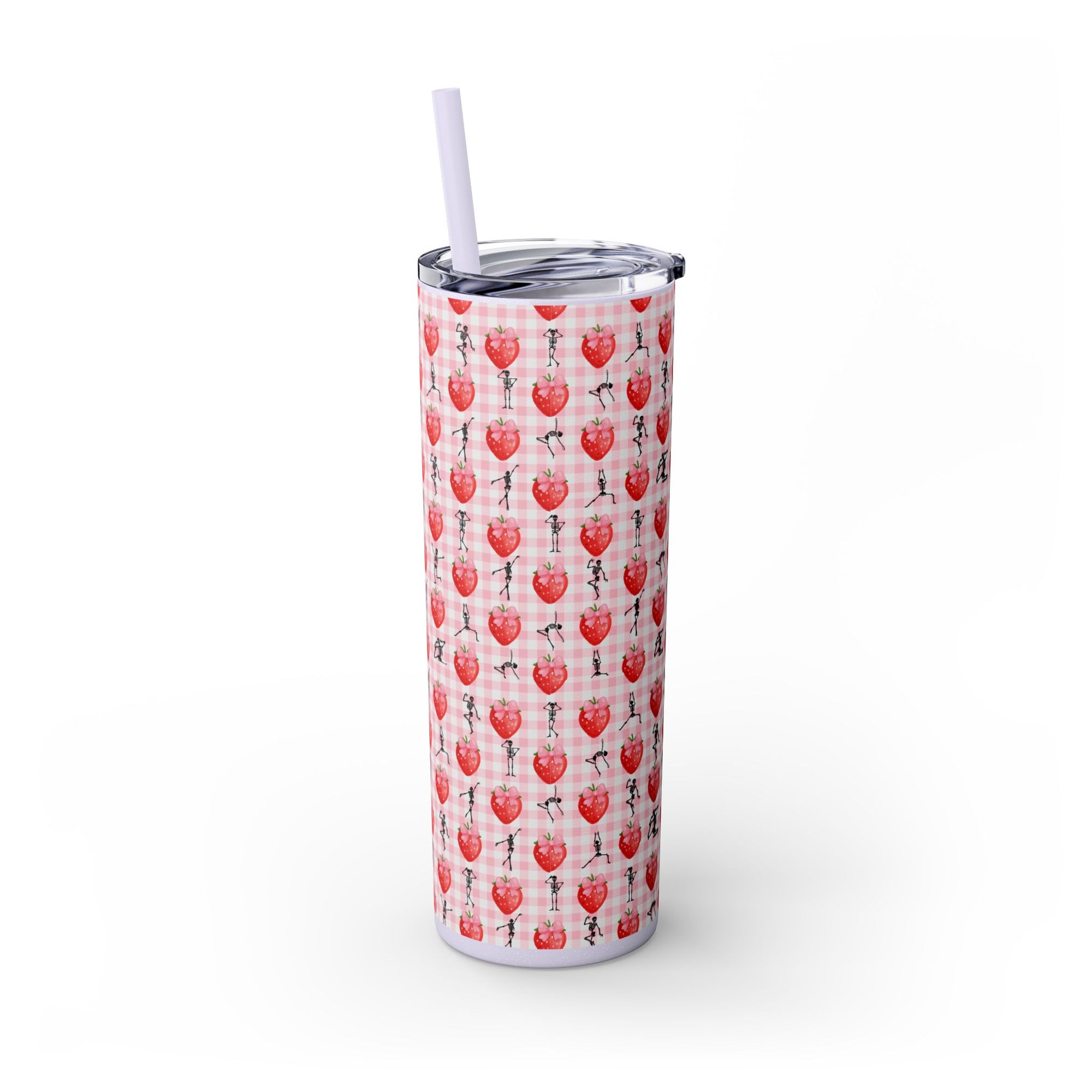 Charming Holiday Skinny Tumbler with Straw, 20oz - Perfect Gift for Parties, Home Use, Outdoor Events, Summer Picnics, or Seasonal [...]