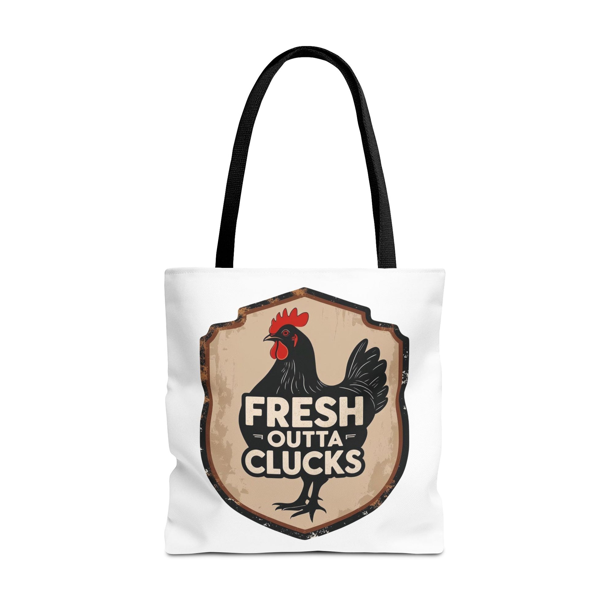 Fresh Outta Clucks Chicken Tote Bag – Funny Farmhouse Market Bag – Gift for Chicken Moms