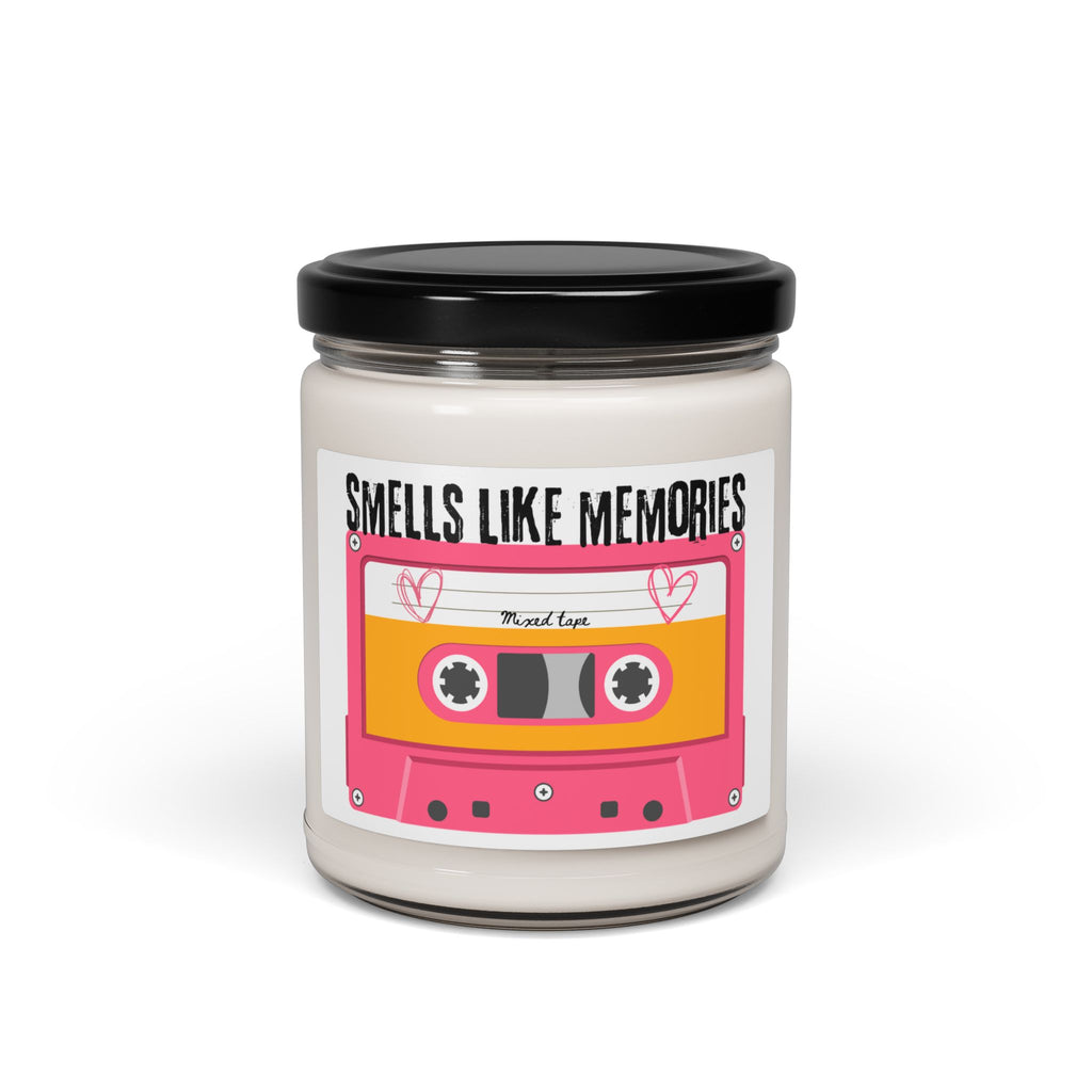 Smells Like Memories Mixed Tape Scented Soy Candle with Retro Cassette Design, Perfect for Gifting, Home Decor, Relaxation, Aromatherapy, Made for Any Occasion