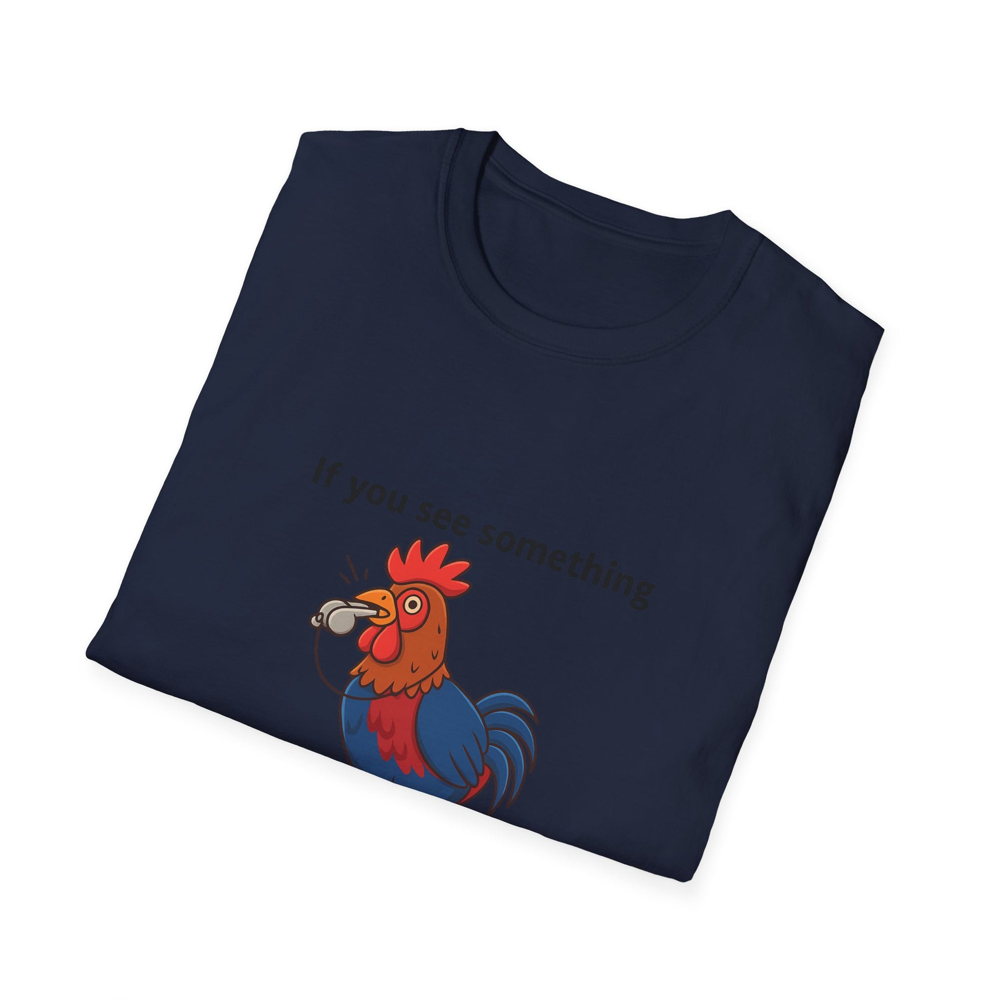 Funny Whistleblower Chicken Shirt – Farm Animal Humor Tee, Gift for Chicken Lovers, Backyard Farm Life