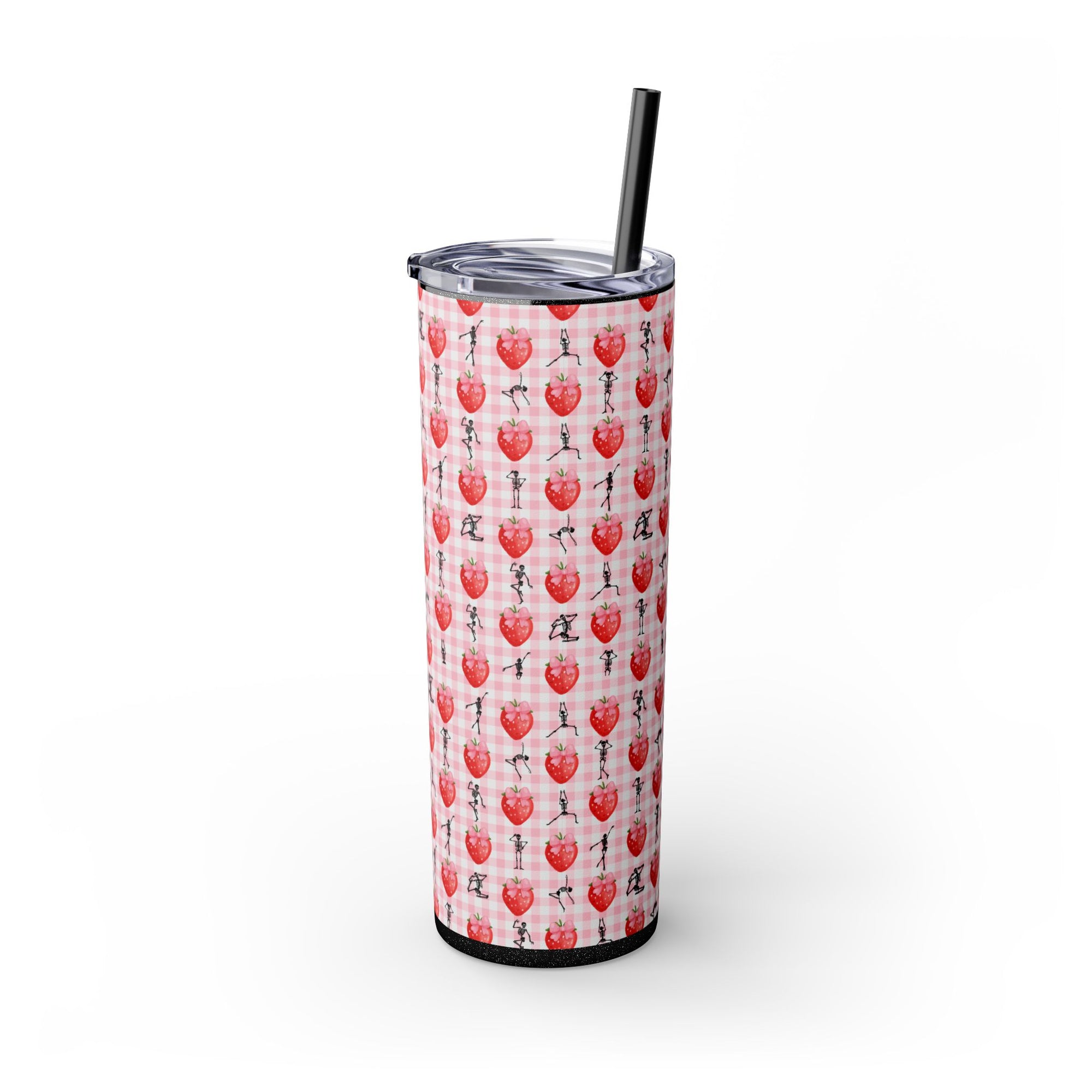 Charming Holiday Skinny Tumbler with Straw, 20oz - Perfect Gift for Parties, Home Use, Outdoor Events, Summer Picnics, or Seasonal [...]