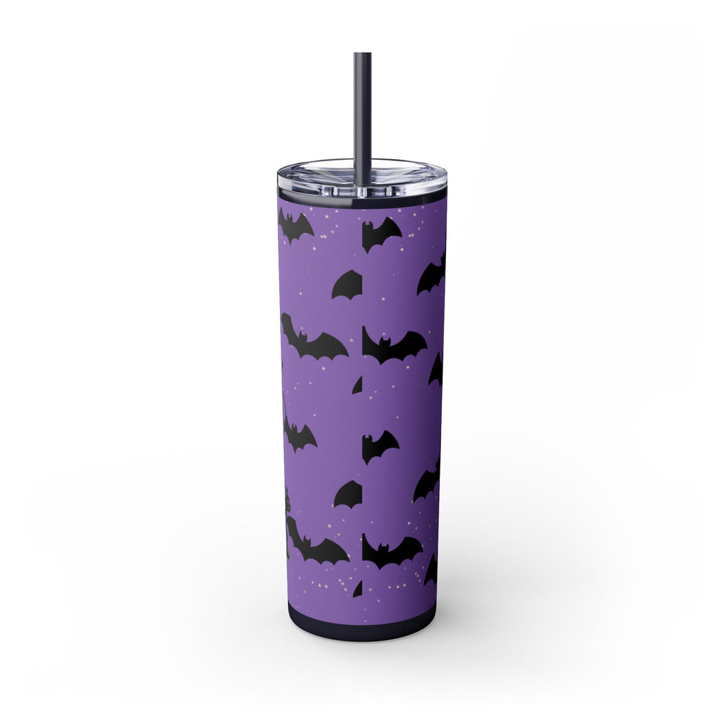 Halloween-Themed Skinny Tumbler with Straw, 20oz | Perfect for Spooky Parties, Trick or Treating, Gifting, or Everyday Use