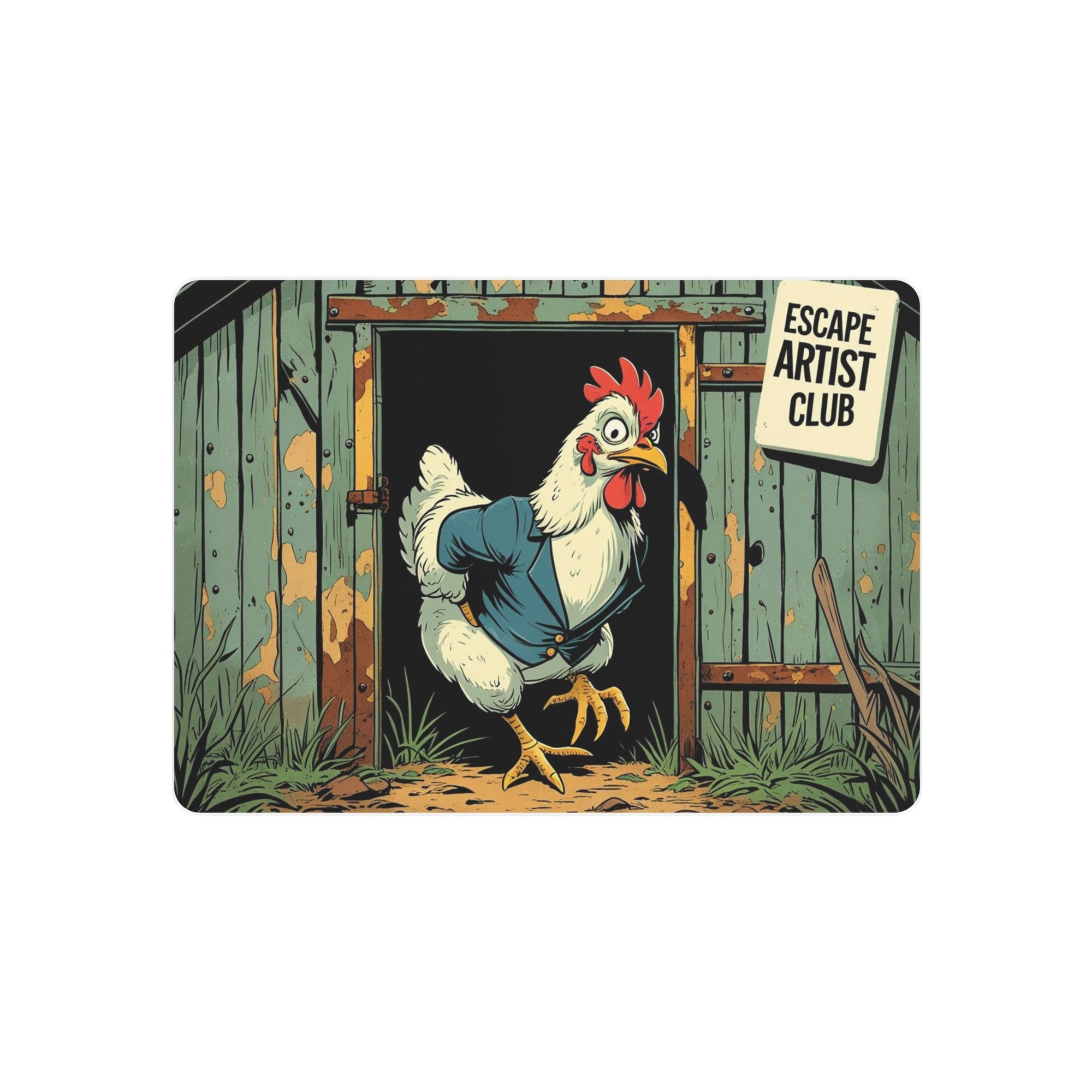 Escape Artist Club Chicken Coop Sign – Funny Backyard Poultry Decor – Gift for Chicken Keepers Charming Metal Art Sign - Whimsical Chicken Escape Artist Decor, Farmhouse Wall Art, Unique Gift for Animal Lovers, Funny Kitchen [...]