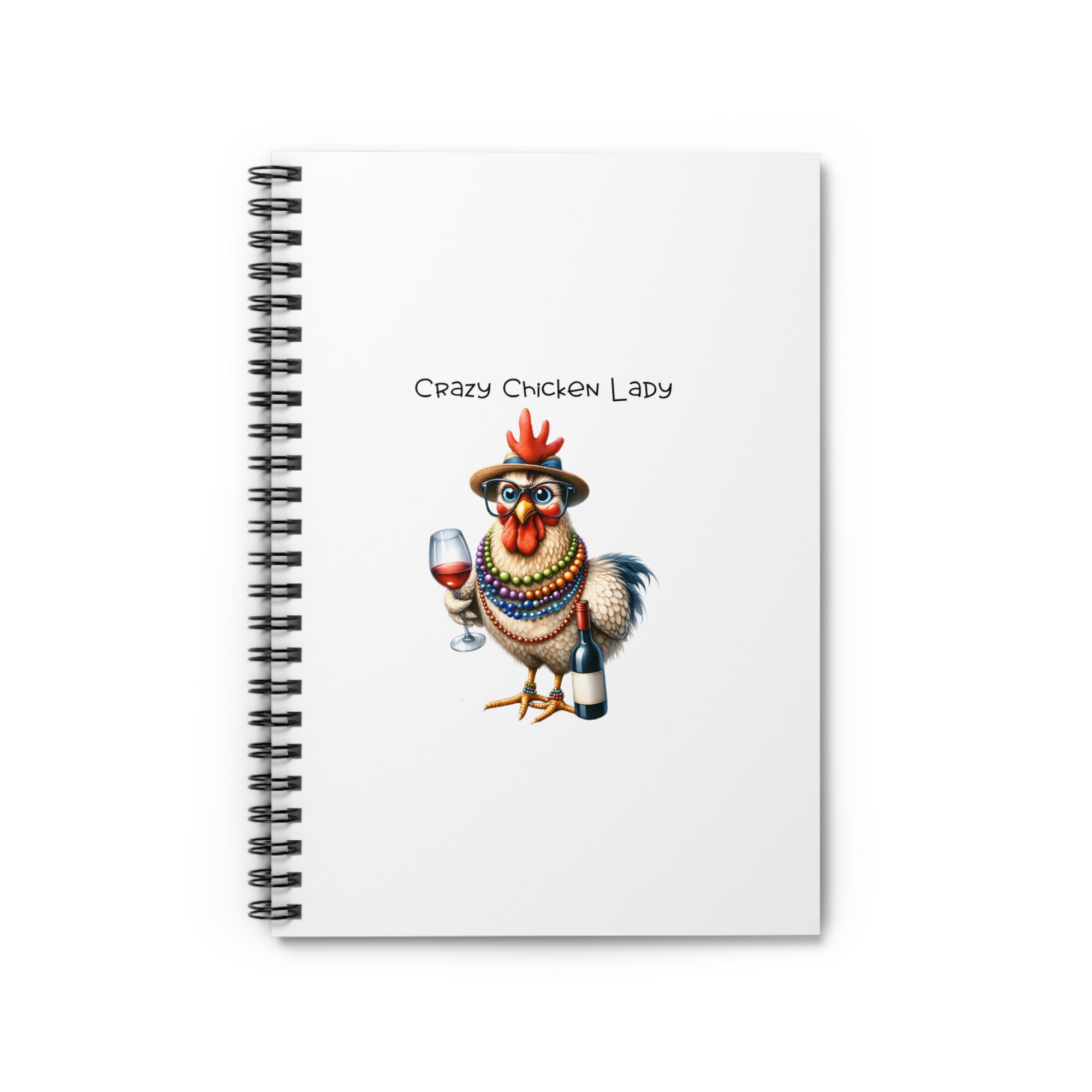Crazy Chicken Lady Spiral Notebook - Fun Journal for Chicken Lovers, Gift for Hen Owners, Home Office Stationery, Coworker Gift, [...]