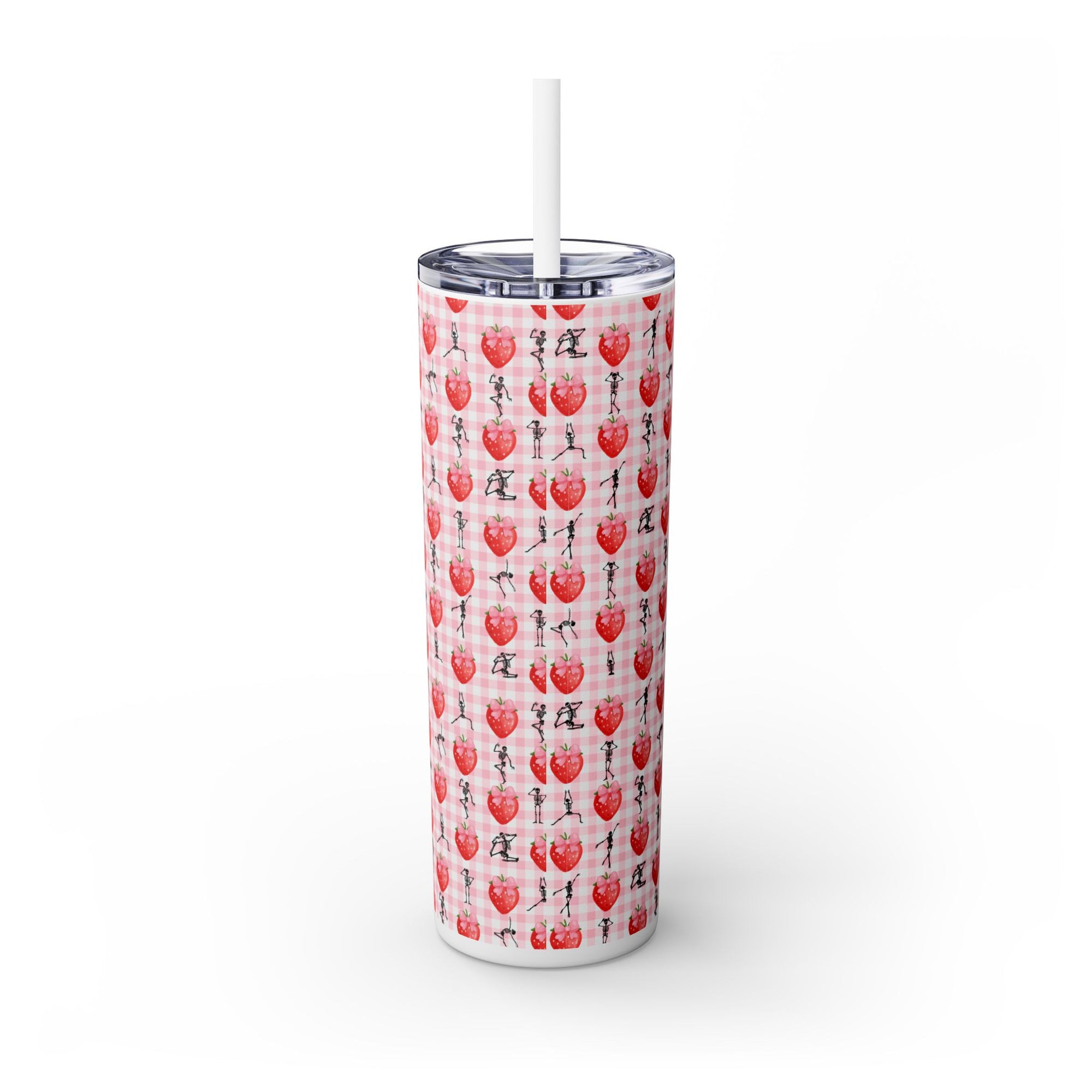 Charming Holiday Skinny Tumbler with Straw, 20oz - Perfect Gift for Parties, Home Use, Outdoor Events, Summer Picnics, or Seasonal [...]