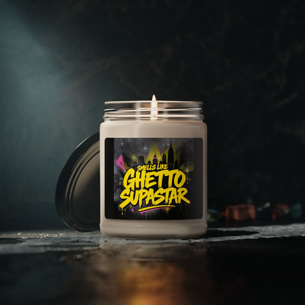 Smells Like Ghetto Supastar Soy Candle | 90s Nostalgia Gift | Pras, Mya & ODB Inspired Candle | Retro Funny Candle for Music Lovers