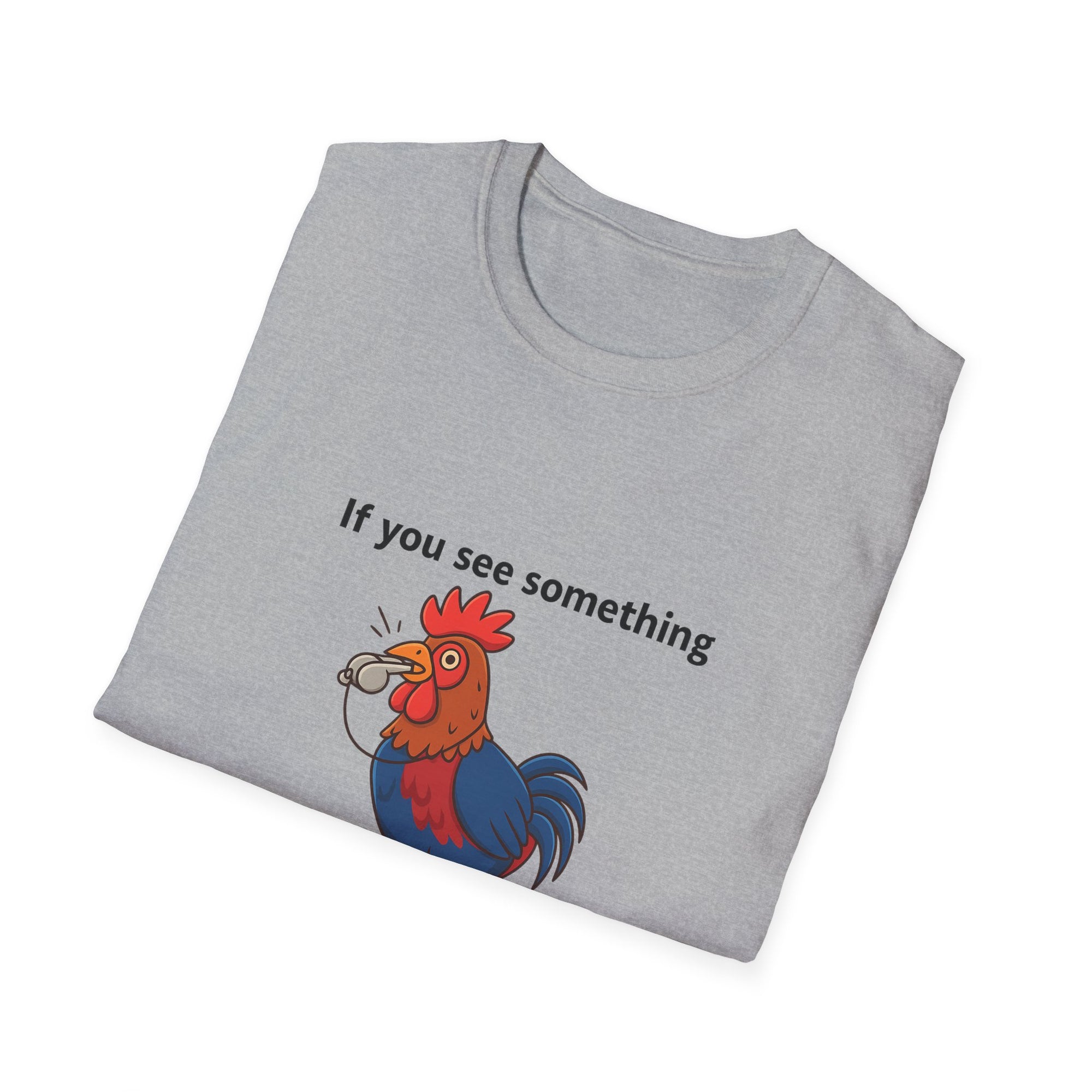 Funny Whistleblower Chicken Shirt – Farm Animal Humor Tee, Gift for Chicken Lovers, Backyard Farm Life