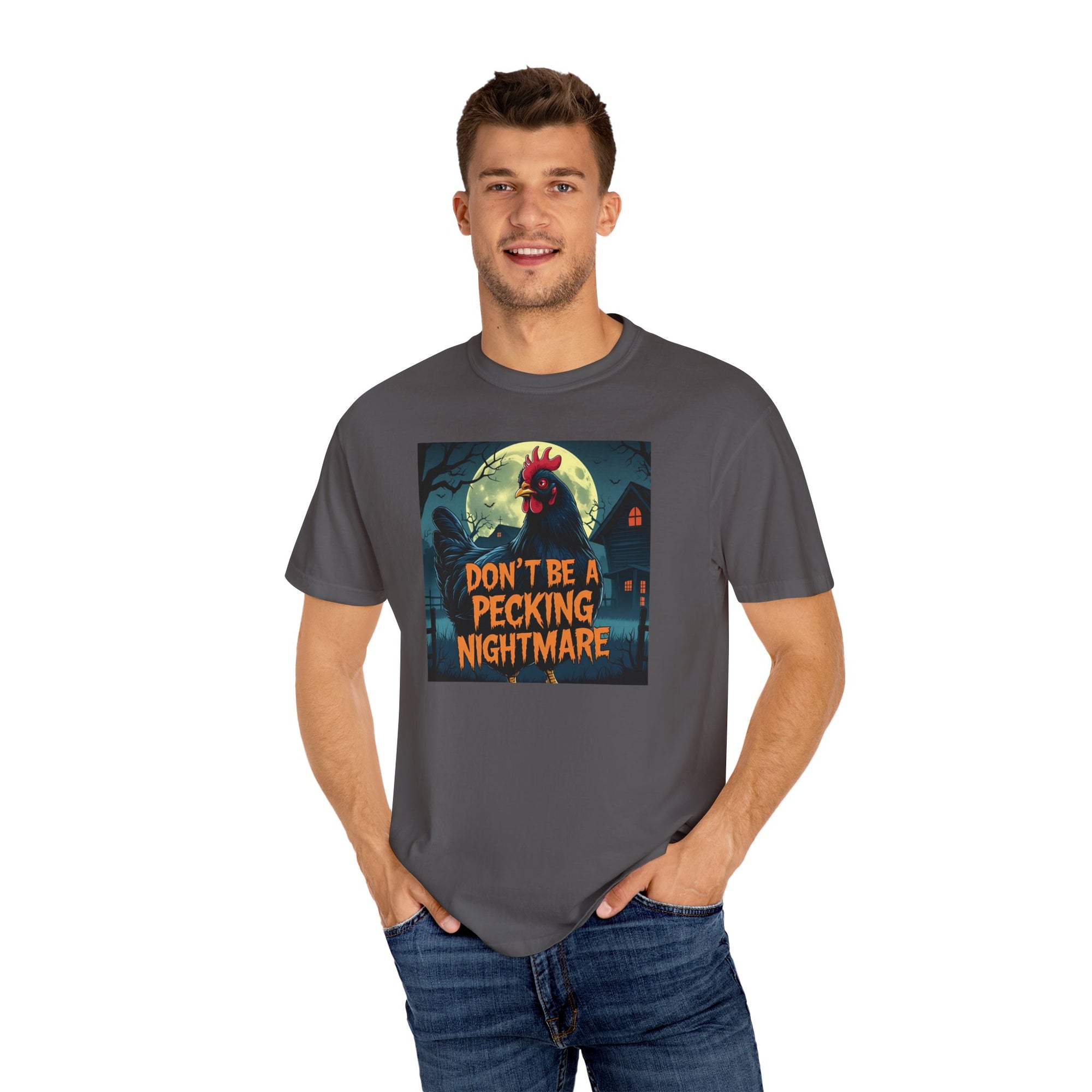 Don't Be a Pecking Nightmare T-shirt, Funny Halloween Shirt, Unisex Tee, Unique Gift, Seasonal Apparel, Spooky Vibe, Casual Wear