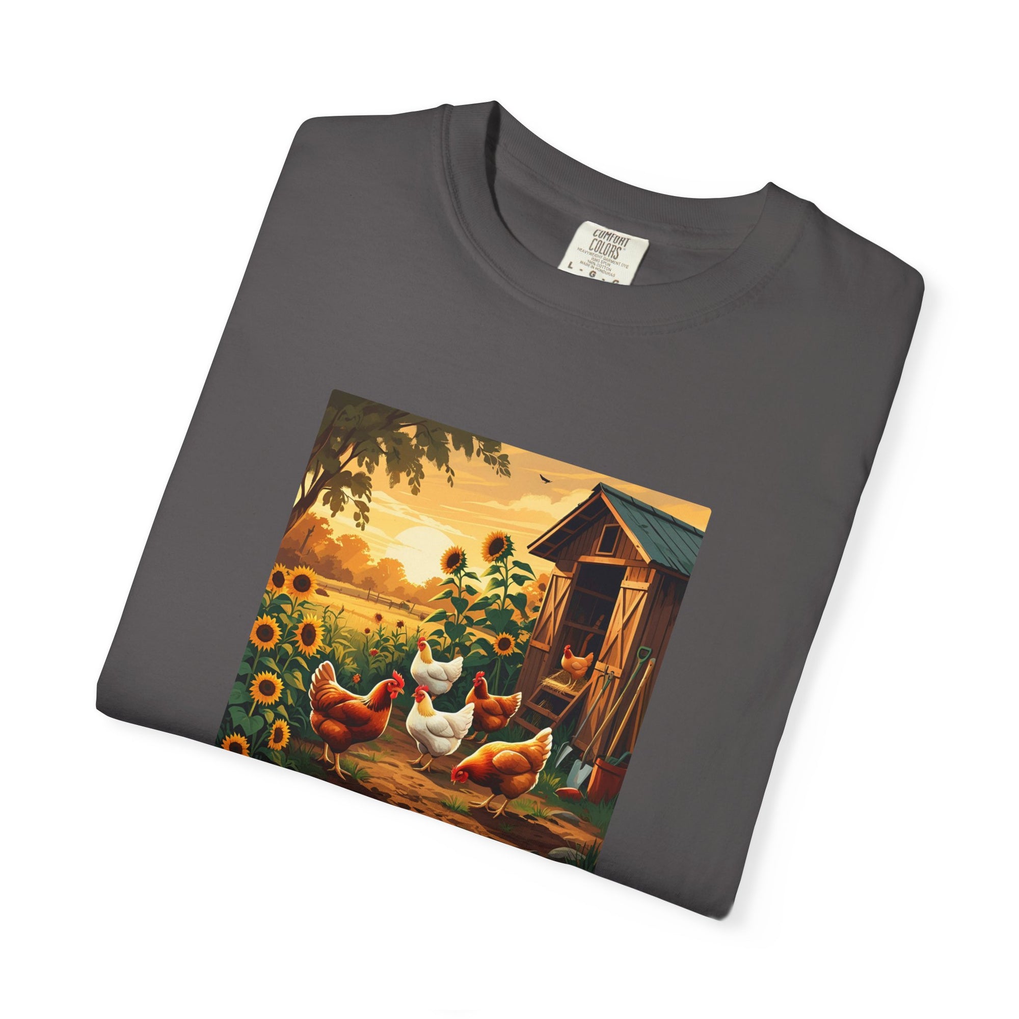Farmhouse Inspired T-Shirt, Vintage Chicken Art Tee, Animal Lover Gift, Country Home Decor, Garden Party Apparel, Summer Casual Wear