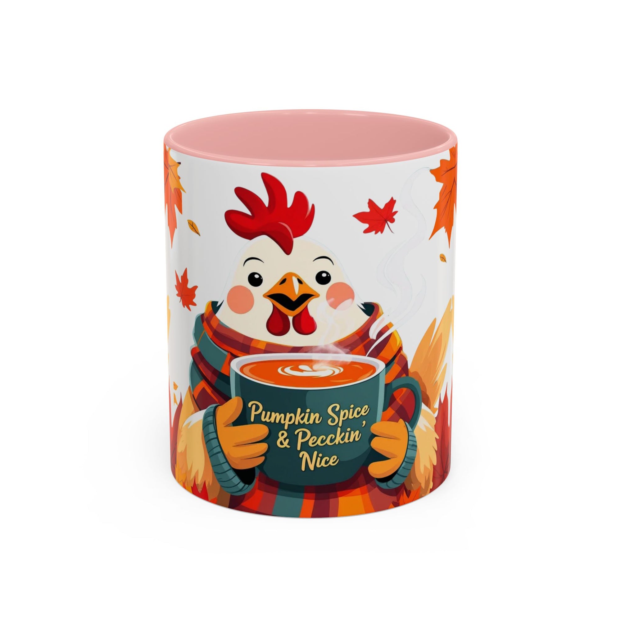Pumpkin Spice & Peckin’ Nice Mug – Funny Chicken Coffee Cup – Fall Farmhouse Gift for Chicken Lovers Autumn Chicken Coffee Mug, Cute Fall Cup, Pumpkin Spice, Thanksgiving Gift, Farmhouse Decor, Cozy Vibes
