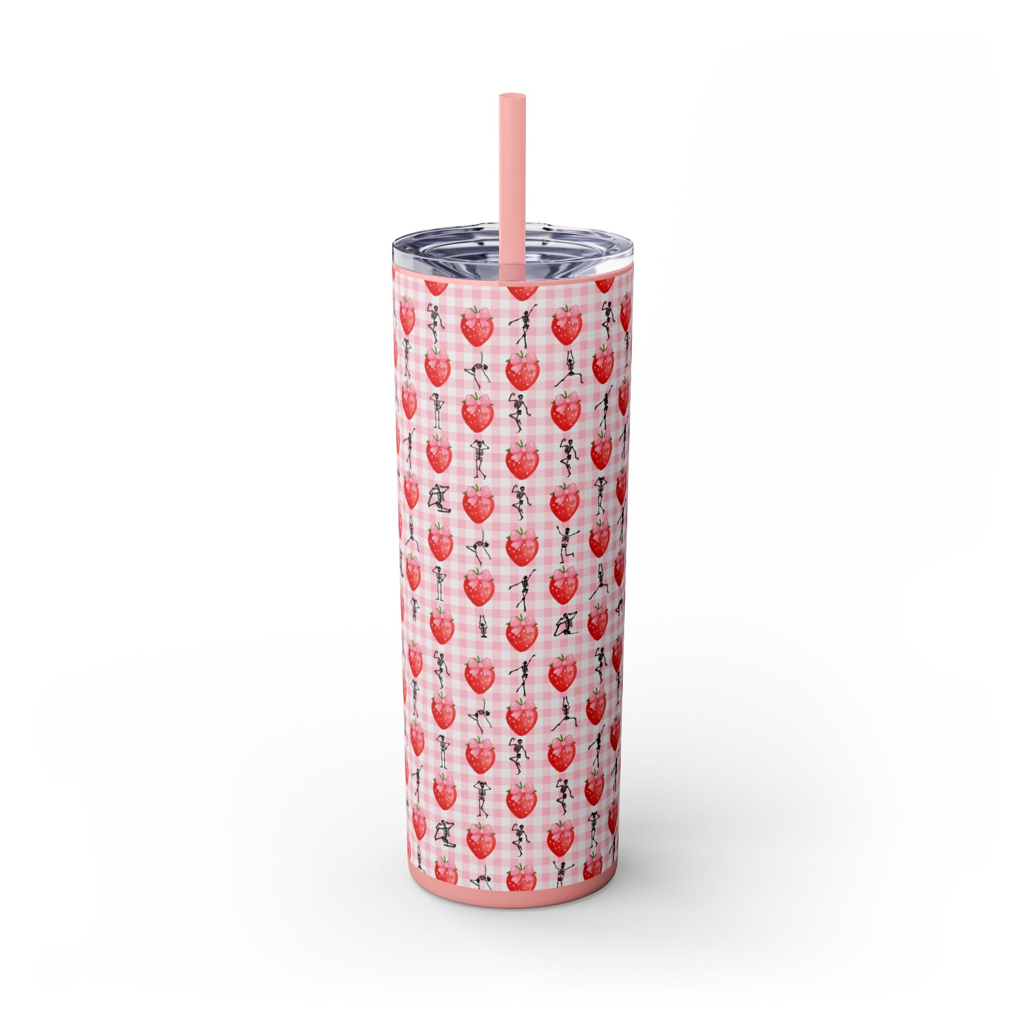 Charming Holiday Skinny Tumbler with Straw, 20oz - Perfect Gift for Parties, Home Use, Outdoor Events, Summer Picnics, or Seasonal [...]