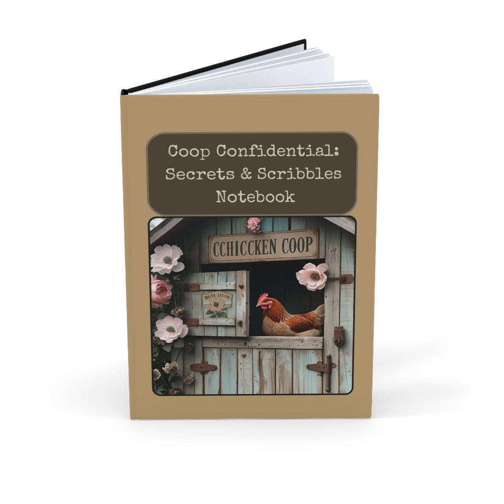 Charming Chicken Coop Journal: Secrets & Scribbles Notebook, Farmhouse Decor, Gift for Writers, Gardeners, Chicken Lovers, A5 Planner
