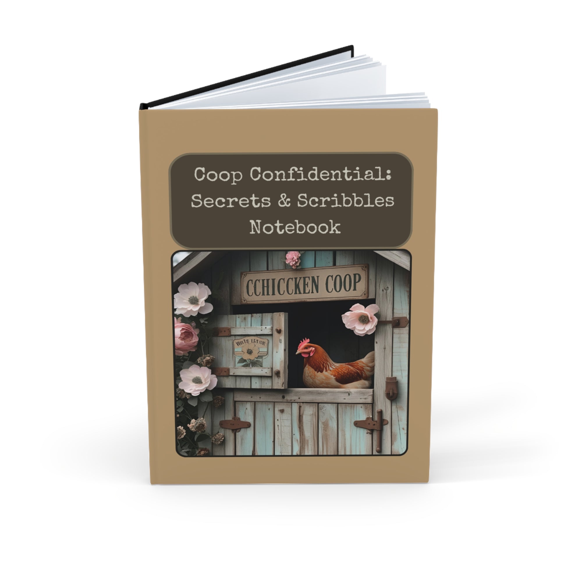 Charming Chicken Coop Journal: Secrets & Scribbles Notebook, Farmhouse Decor, Gift for Writers, Gardeners, Chicken Lovers, A5 Planner
