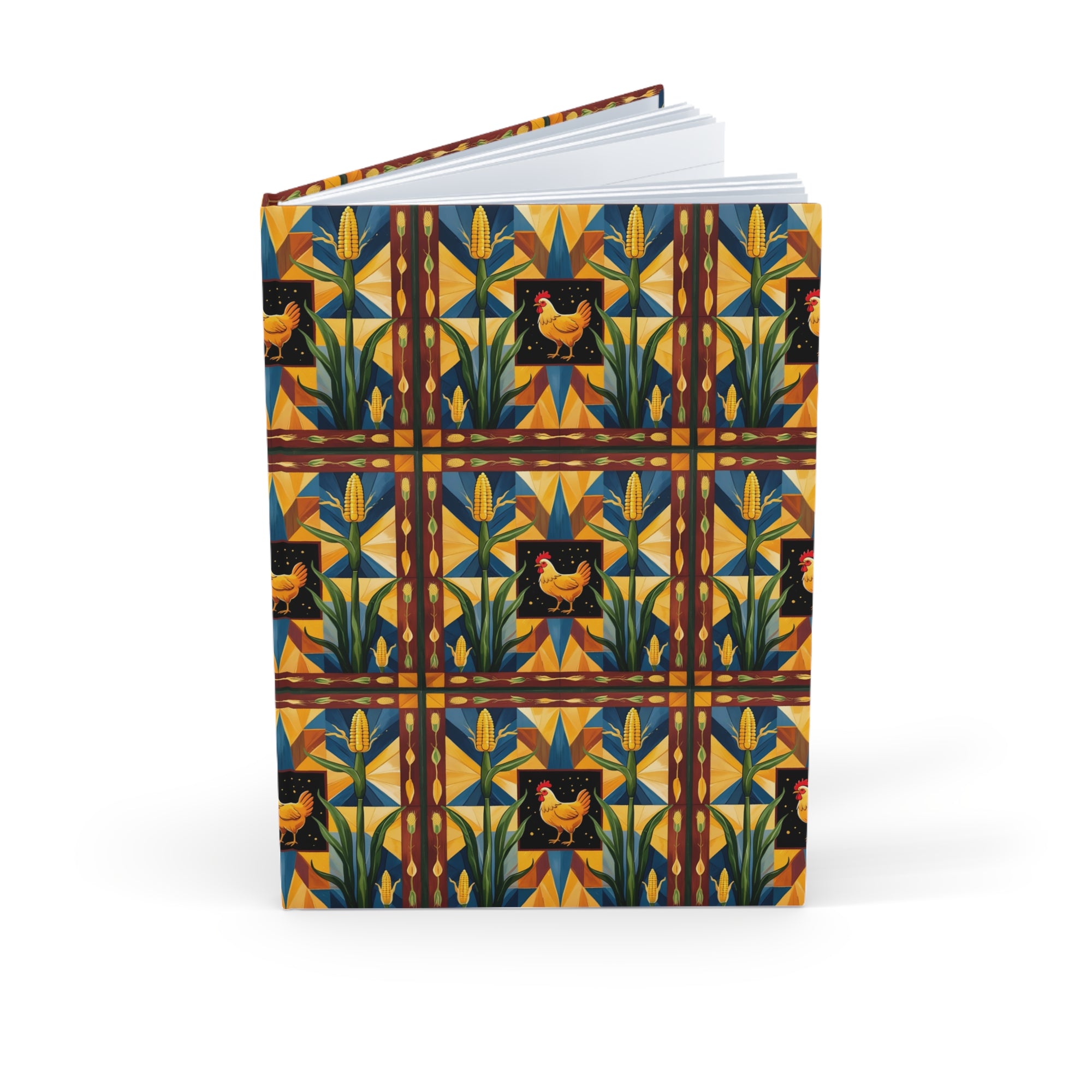 Patchwork Corn Cluck Vibrant Farmhouse Journal with Chicken Design - A5 Hardcover Notebook for Writing, Sketching, Gift for Gardeners, Farmhouse Decor, [...]