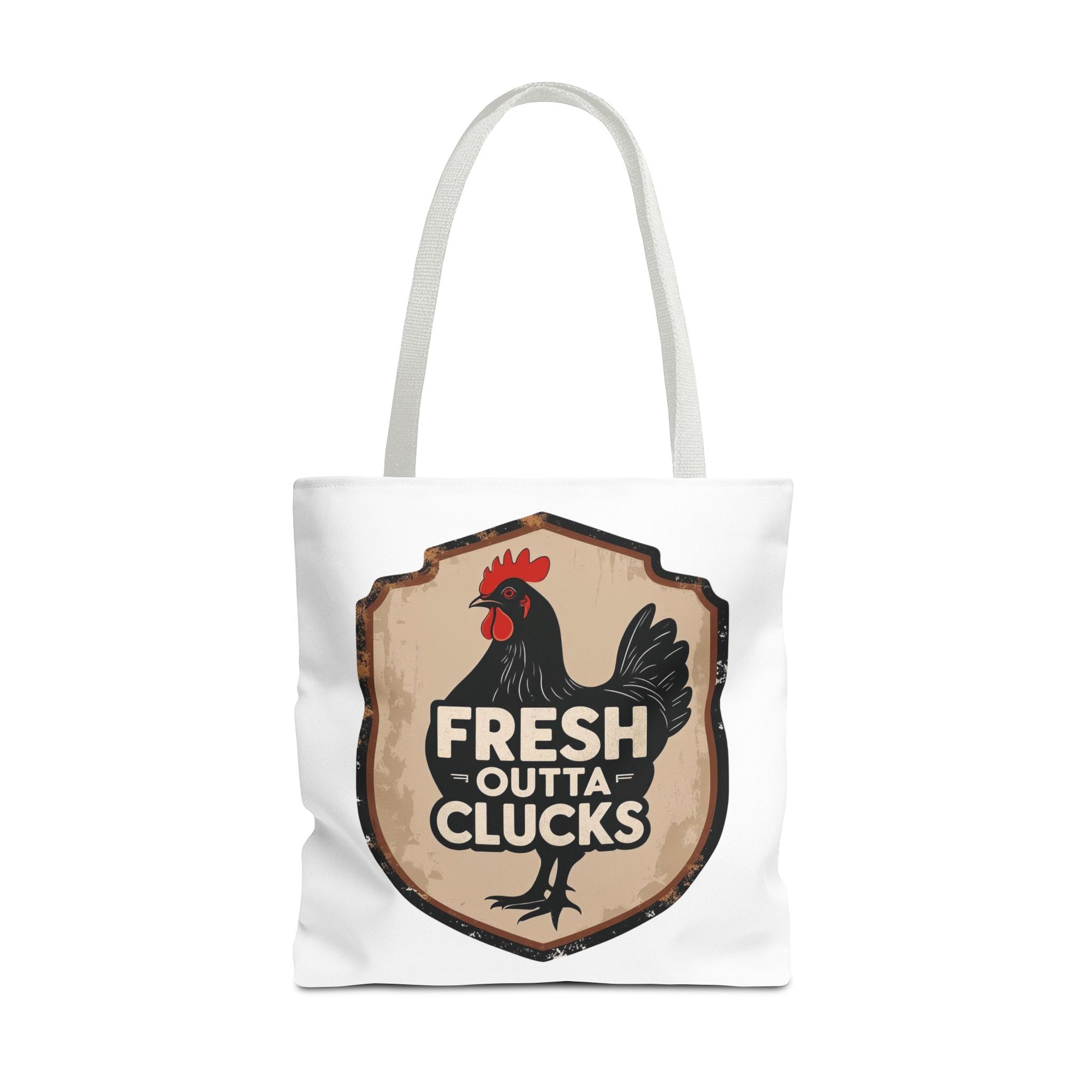 Fresh Outta Clucks Chicken Tote Bag – Funny Farmhouse Market Bag – Gift for Chicken Moms