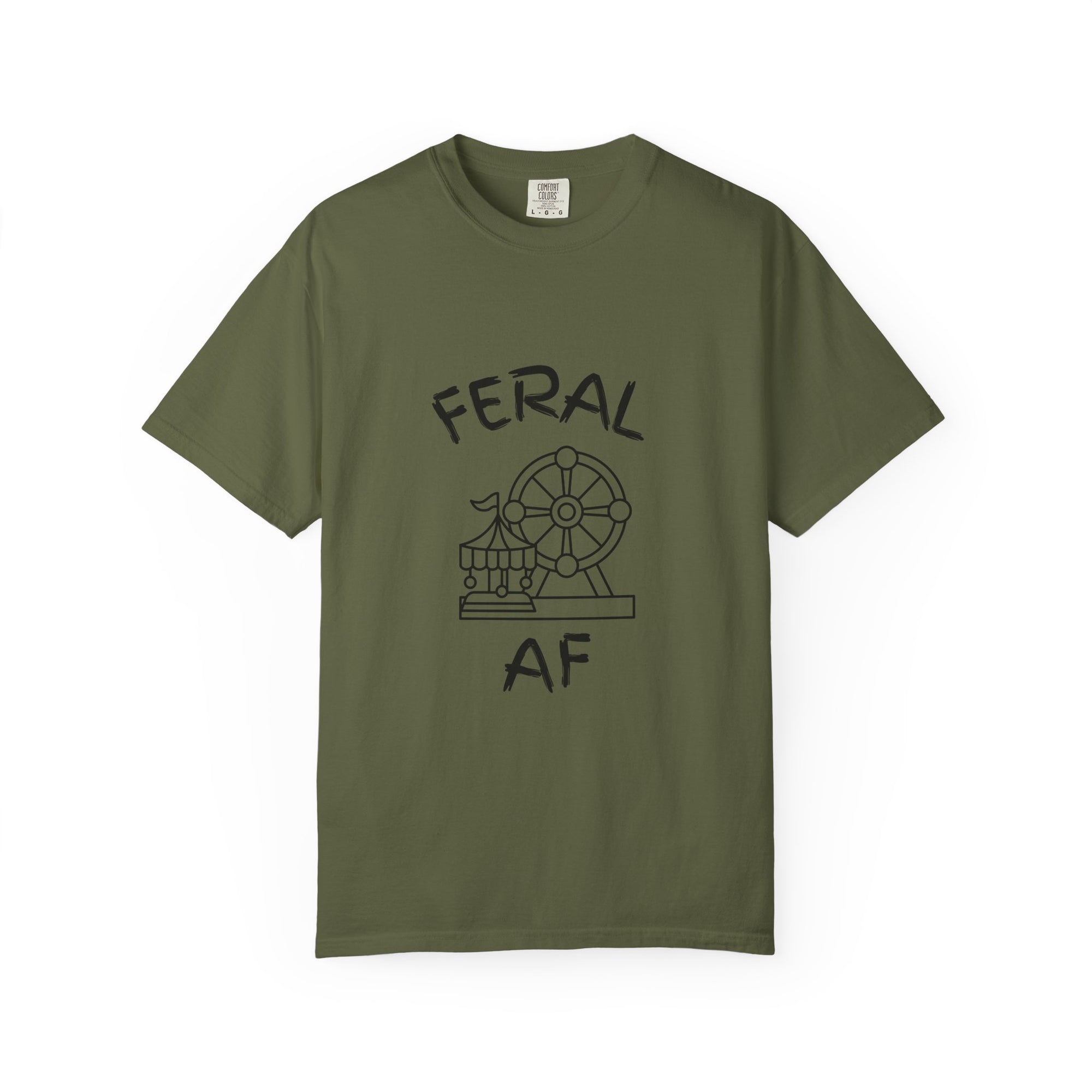 Carnival Feral AF T-Shirt for Wild Spirits, Unisex Graphic Tee, Gift for Animal Lovers, Nature Enthusiast Apparel, Casual Everyday Wear