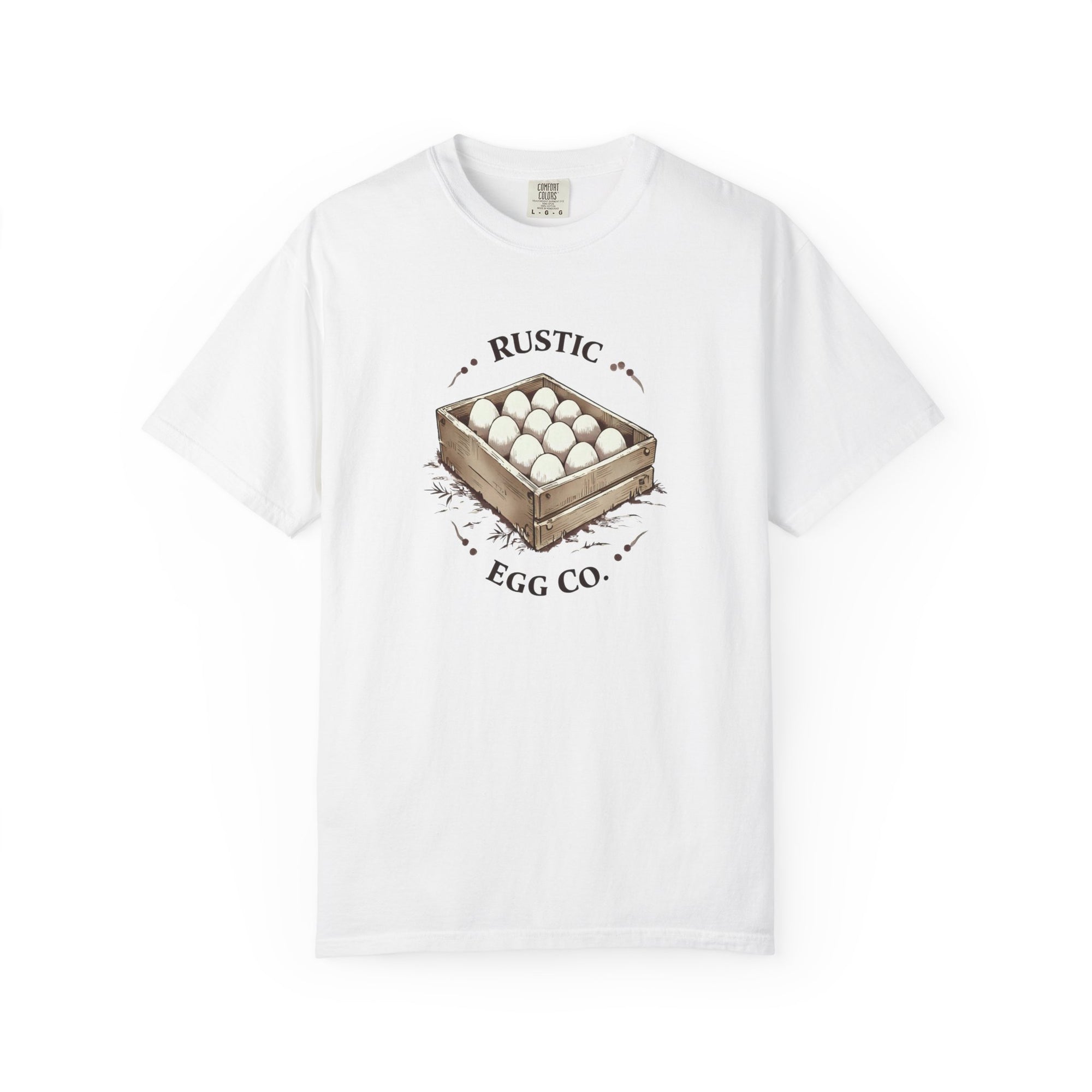 Rustic Egg Co. Vintage T-Shirt, Farmhouse Style Tee, Unisex Graphic Shirt, Egg Lover Gift, Casual Everyday Wear