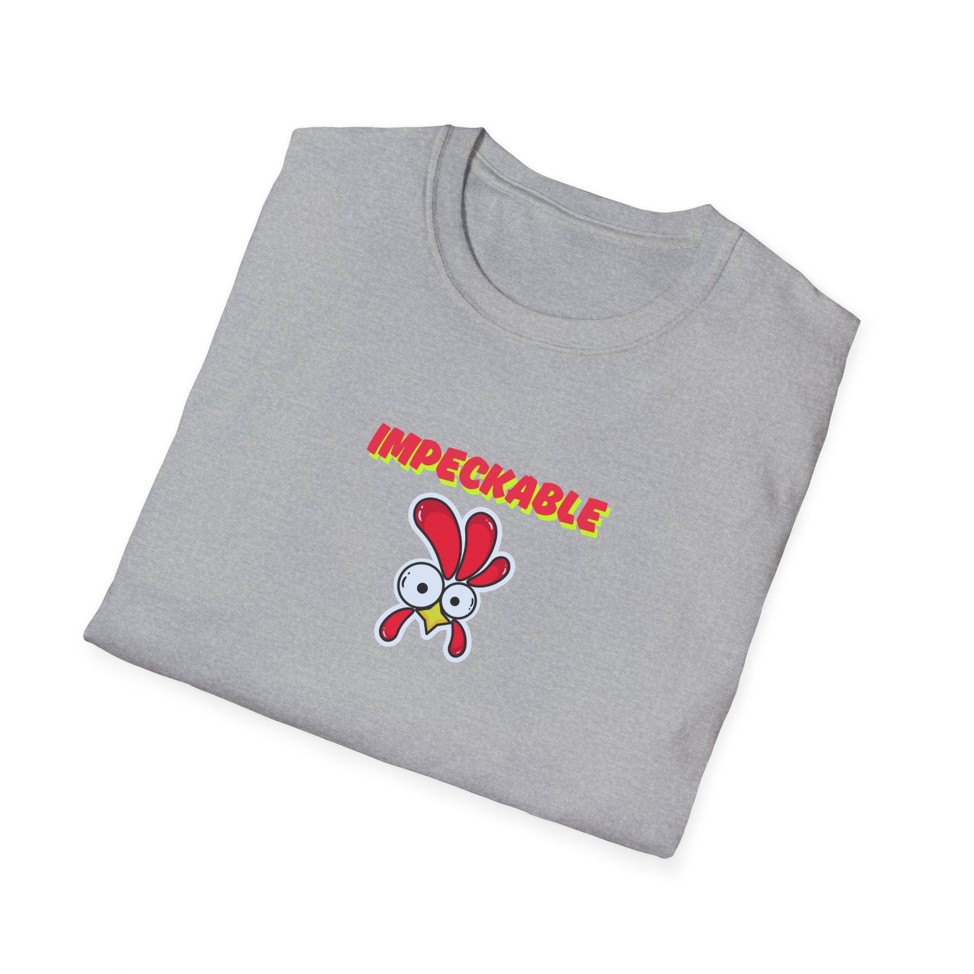 Impekcable Chicken Themed Unisex Softstyle T-Shirt