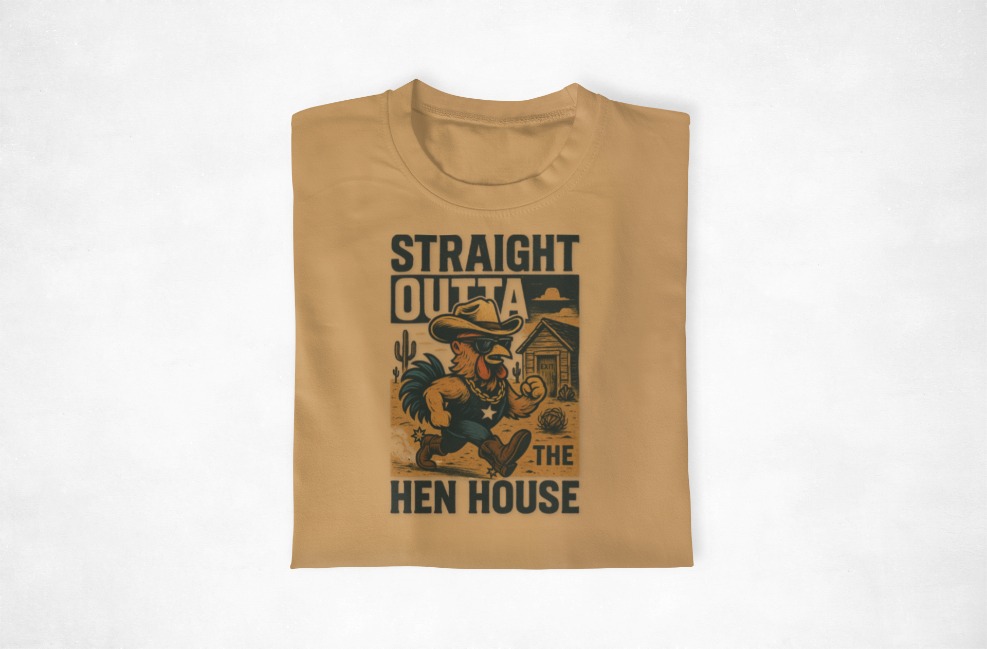 Straight Outta the Hen House Tee - Fun Graphic T-Shirt