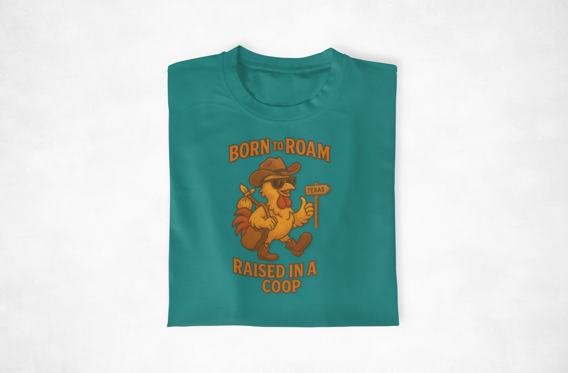 Born to Roam Retro Hen House Unisex Tee