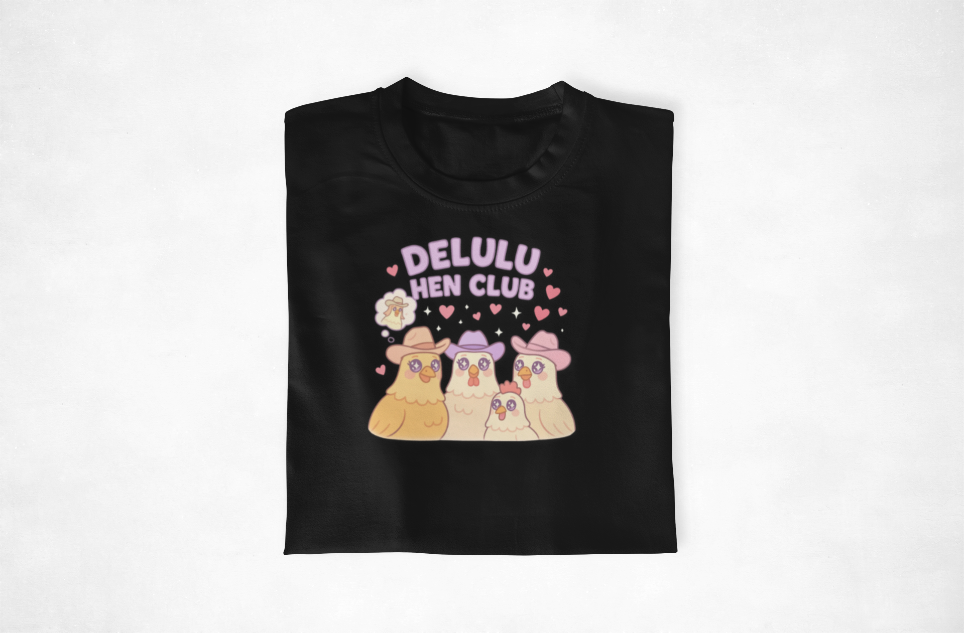 Delulu Hen Chicken Club T-shirt