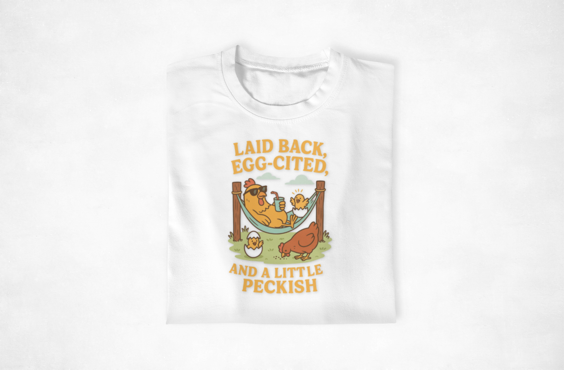 Laid Back Egg-Cited Unisex Softstyle T-Shirt